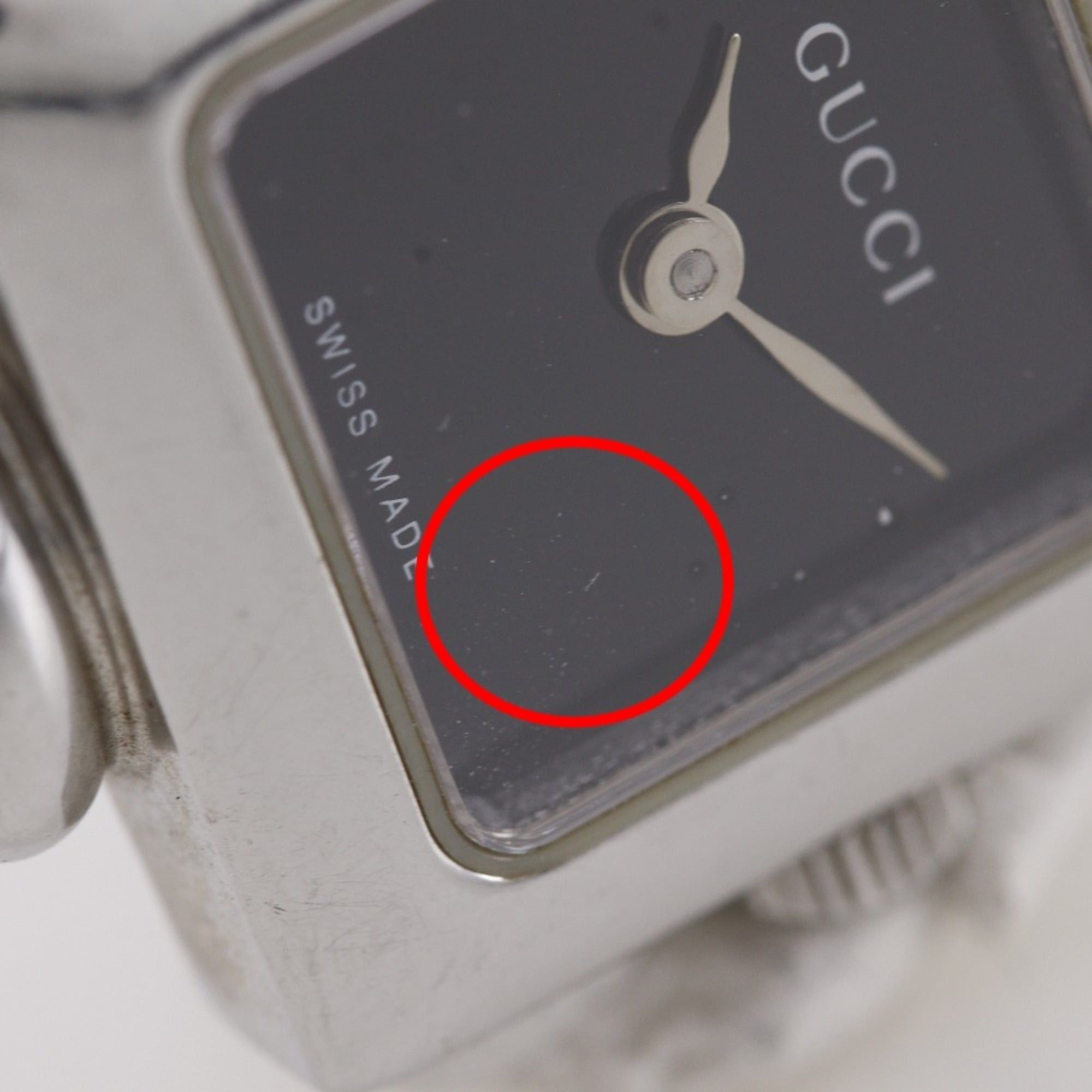 Gucci Gucci 1900L Stainless Steel Quartz Analog Watch with Black Dial for Women Size ONE SIZE - 10 Thumbnail