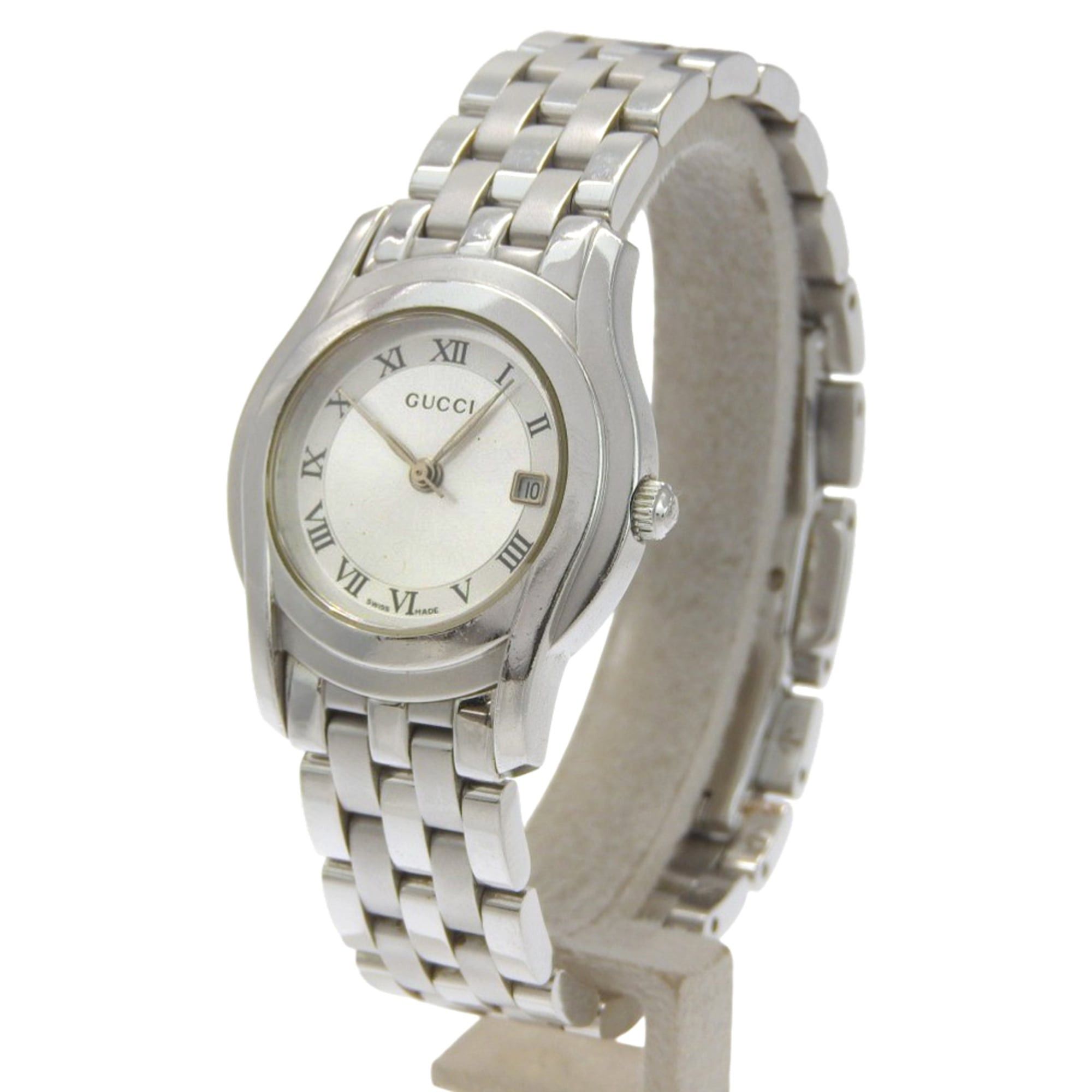Gucci Gucci 5500L Stainless Steel Quartz Analog Watch with Silver Dial for Women Size ONE SIZE - 2 Thumbnail