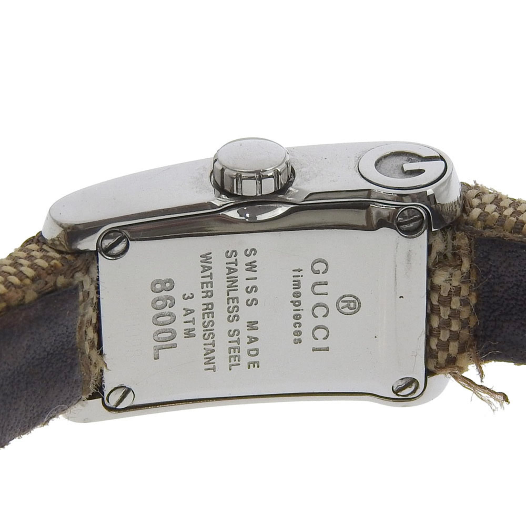 Gucci Gucci watch 8600L stainless steel quartz analog silver dial women's Size ONE SIZE - 6 Thumbnail