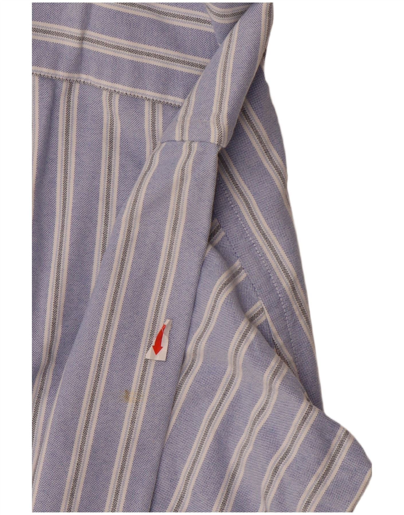 Ralph Lauren Boys Shirt 14-15 Years Large Blue Striped Cotton Size L / US 10 / IT 46 - 5 Thumbnail