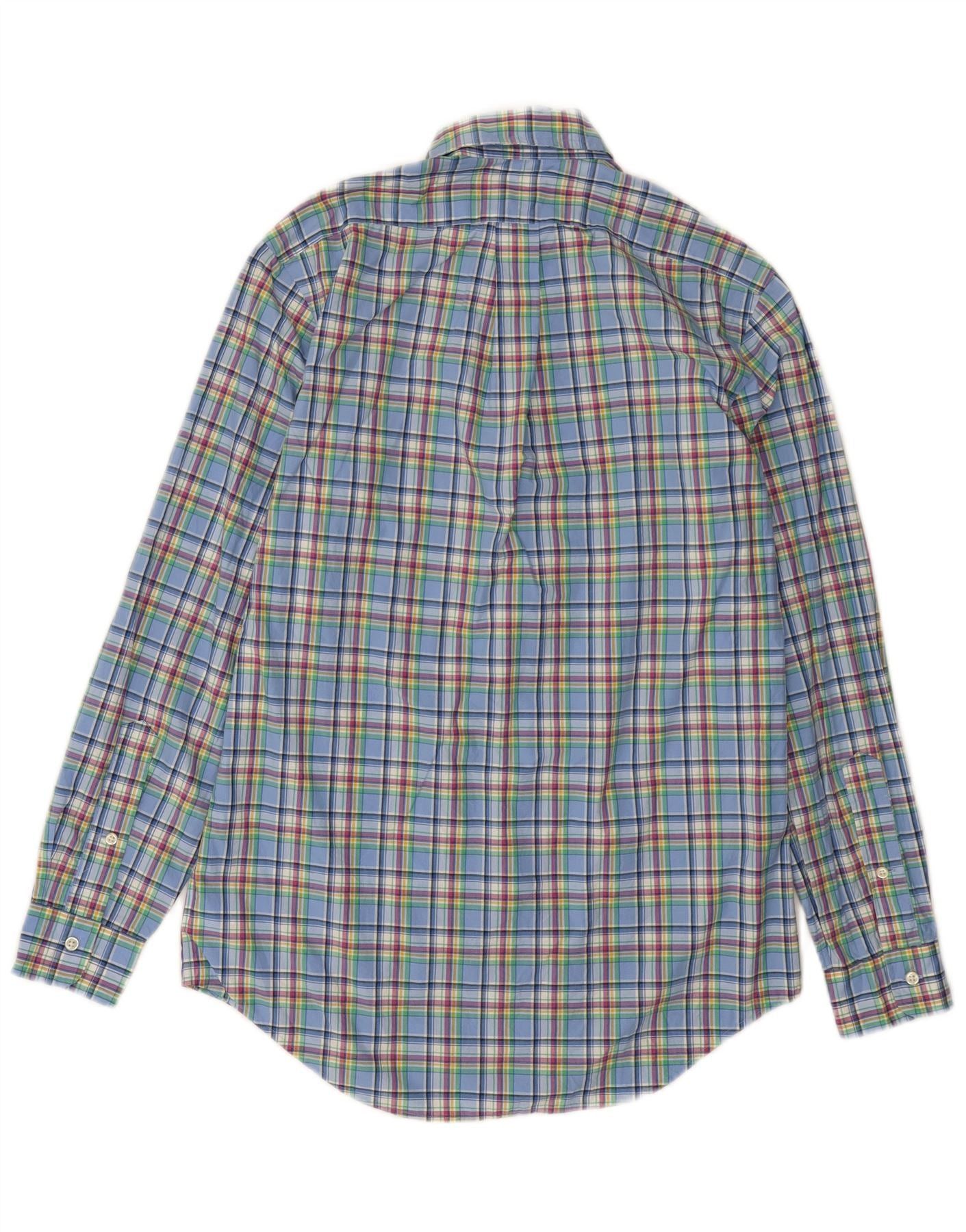 Ralph Lauren Mens Shirt Small Blue Check Cotton Size US S / EU 44-46 / 1 - 2 Thumbnail