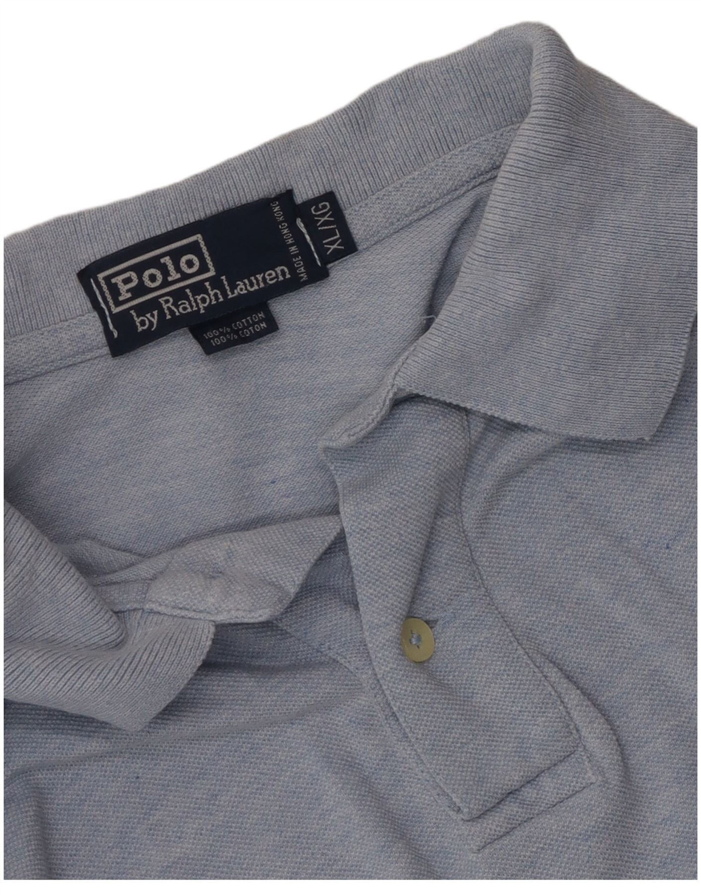 Polo Ralph Lauren Mens Polo Shirt XL Blue Cotton Size US XXL / EU 58 / 5 - 4 Thumbnail