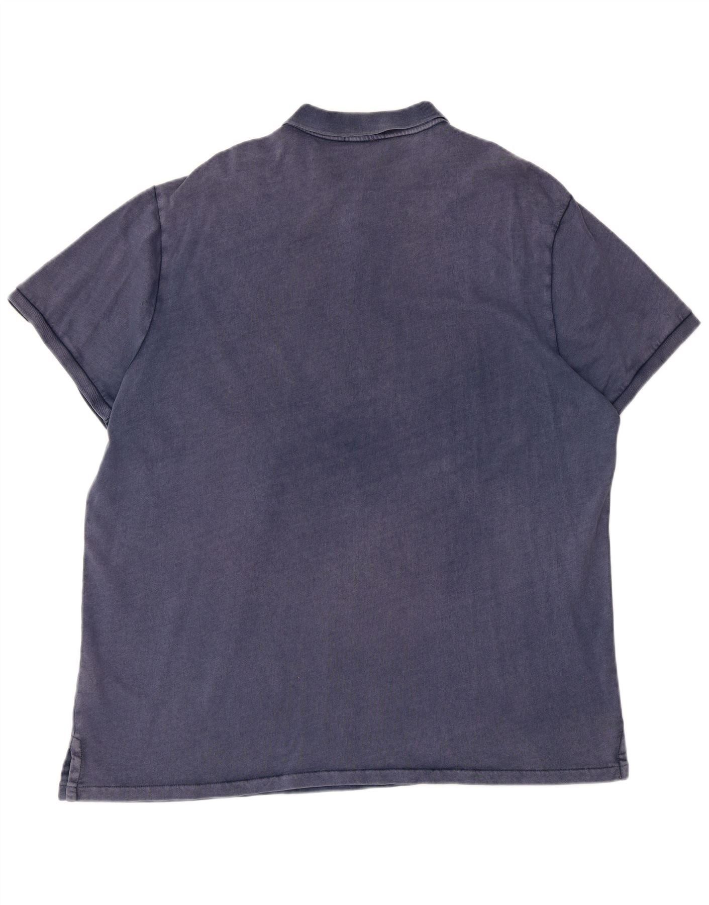 Polo Ralph Lauren Mens Polo Shirt 2XL Navy Blue Cotton Size US XL / EU 56 / 4 - 2 Thumbnail