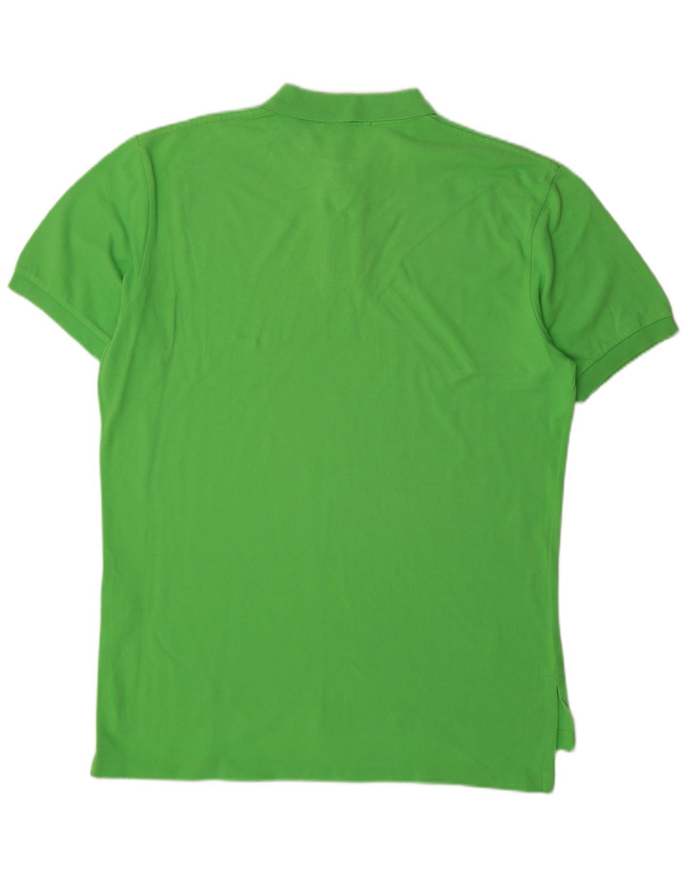 Polo Ralph Lauren Mens Polo Shirt Medium Green Cotton Size US XL / EU 56 / 4 - 2 Thumbnail