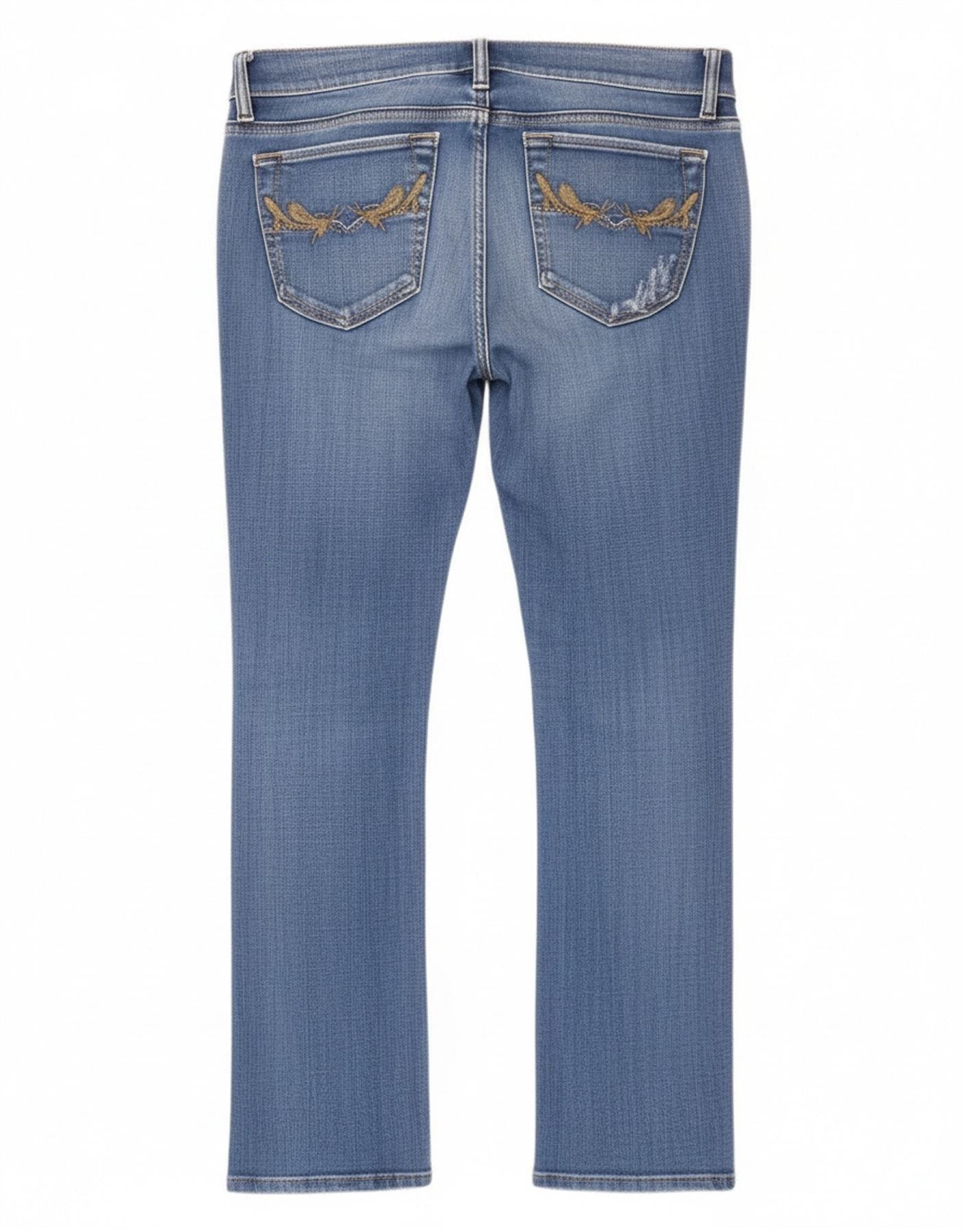 Diesel Womens Liv Slim Jeans W28 L30 Blue Paisley Cotton Size 42" / US 20 - 2 Thumbnail