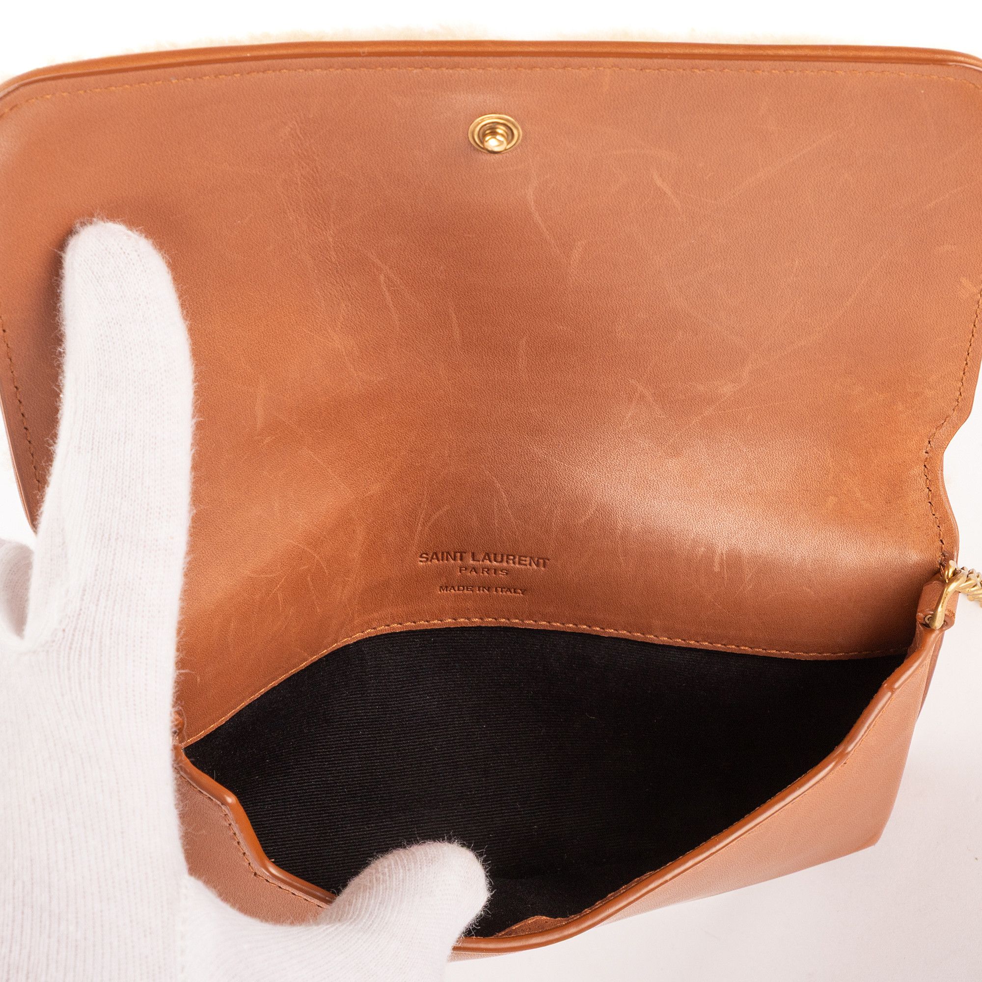 Yves Saint Laurent Loulou Shearling Pochette Mini Size ONE SIZE - 9 Thumbnail