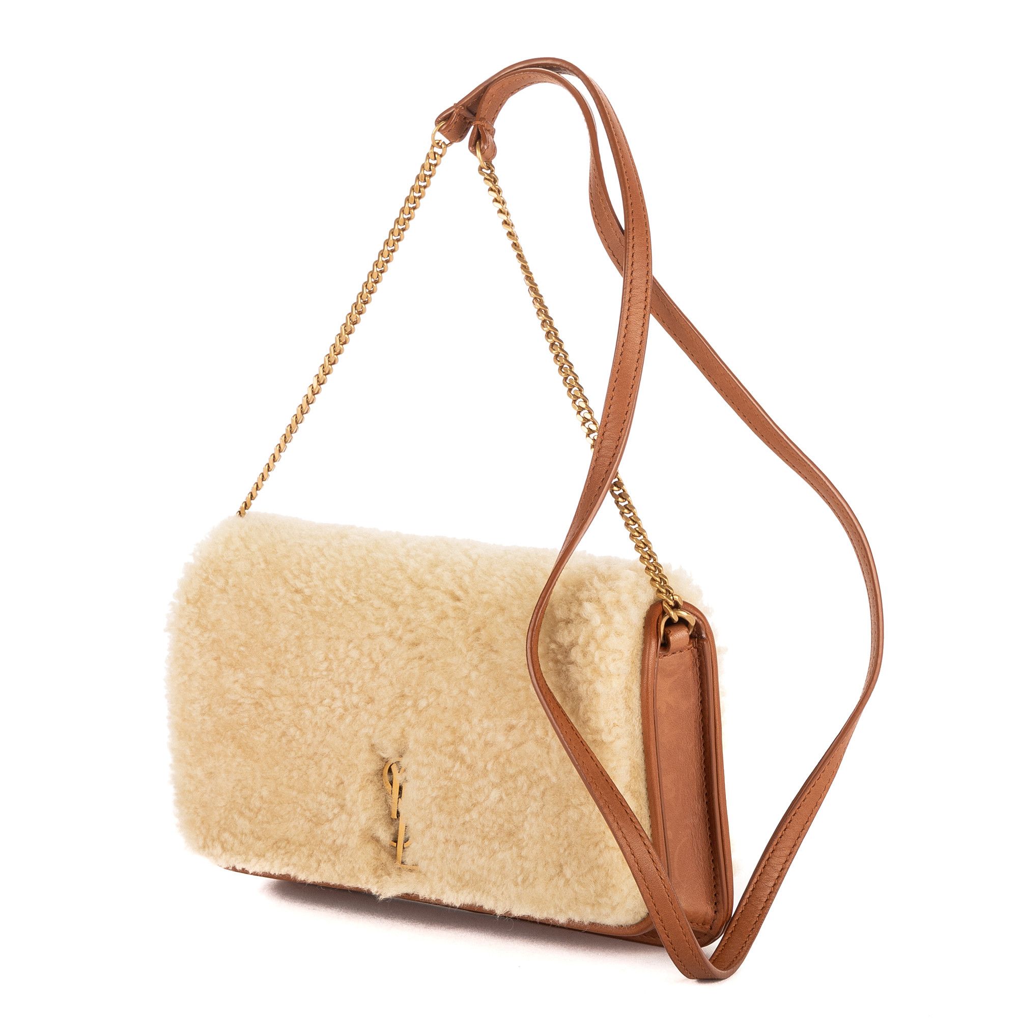 Yves Saint Laurent Loulou Shearling Pochette Mini Size ONE SIZE - 2 Thumbnail
