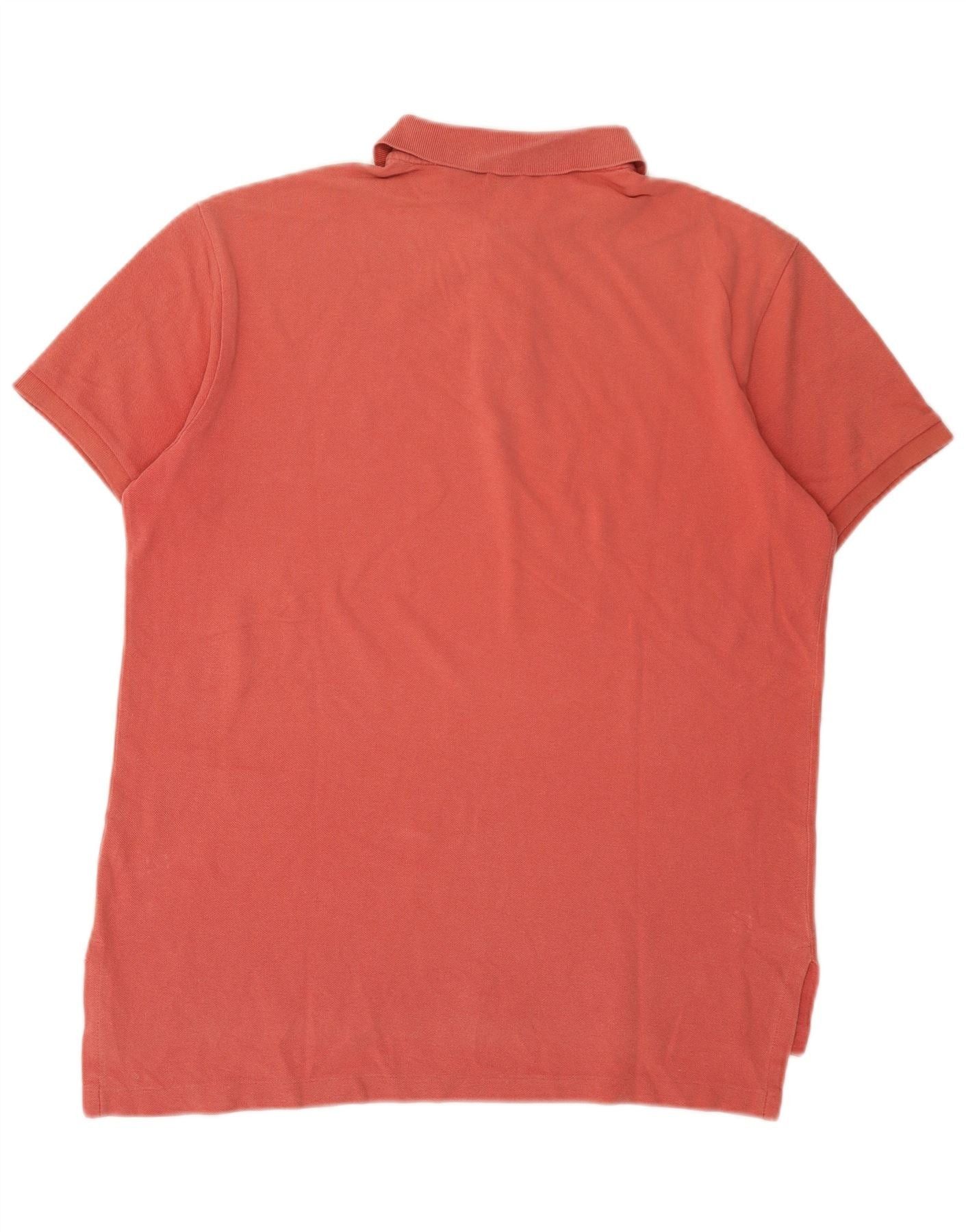 Polo Ralph Lauren Mens Custom Fit Polo Shirt Large Pink Cotton Size US L / EU 52-54 / 3 - 2 Thumbnail