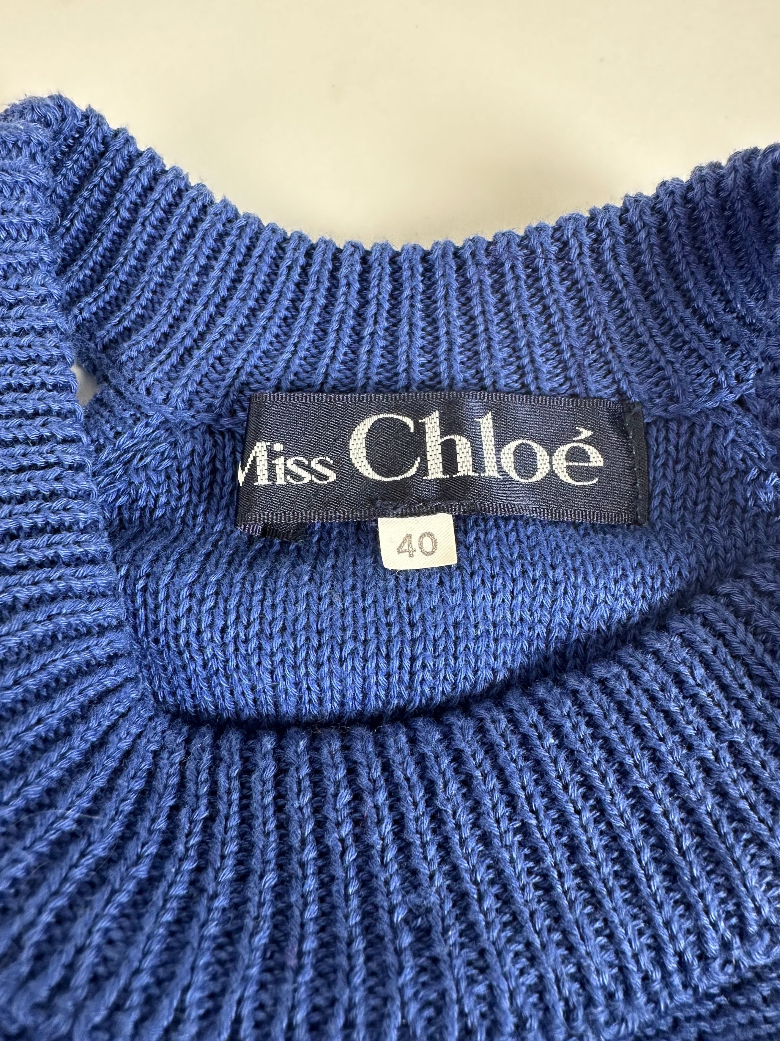 Chloe Vintage Top Blue 40/L Size L / US 10 / IT 46 - 4 Thumbnail