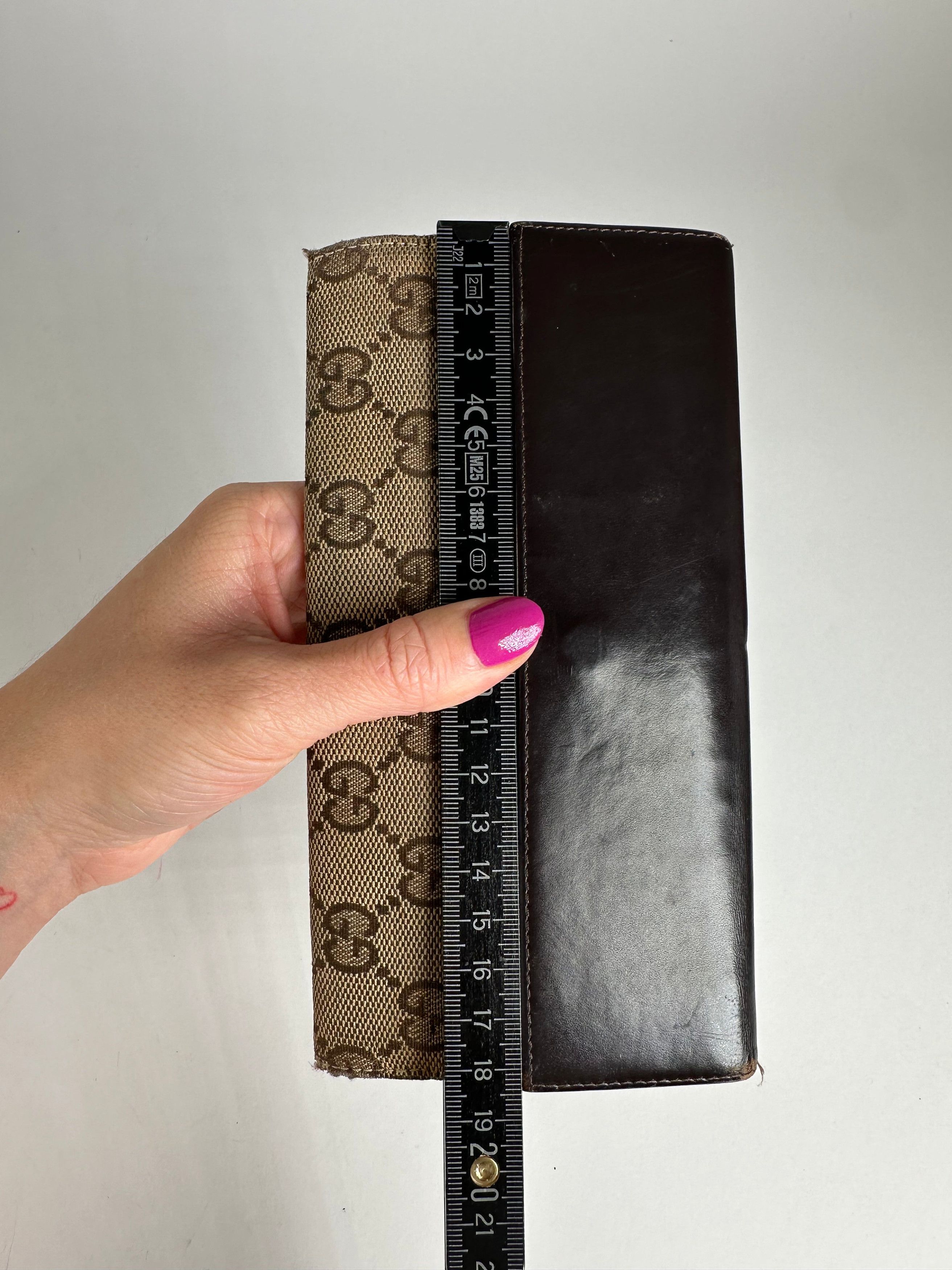 Gucci Vintage Monogram Long Jackie Wallet Beige Brown Size ONE SIZE - 8 Thumbnail
