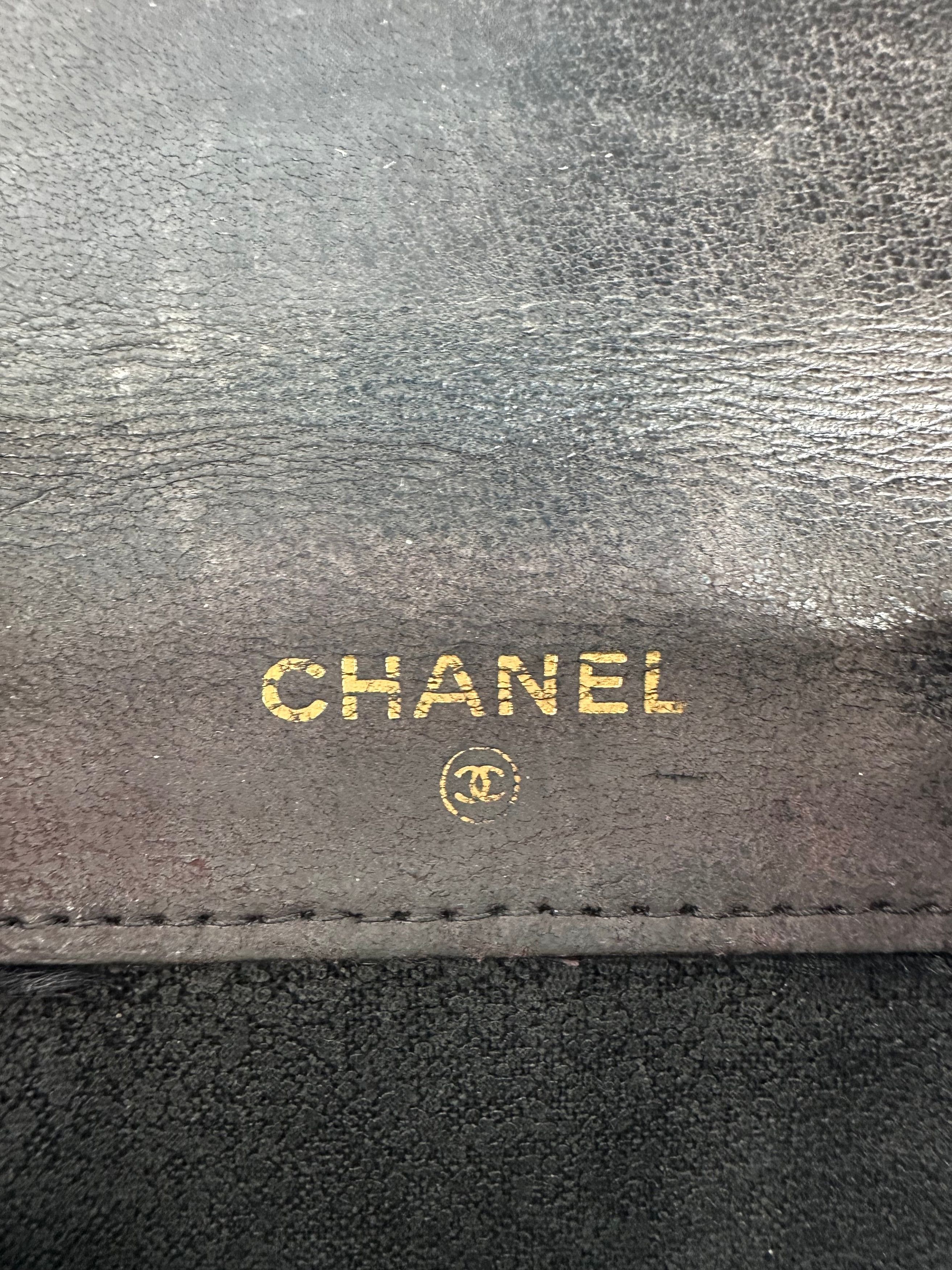 Chanel Vintage CC Leather Wallet Black Size ONE SIZE - 7 Thumbnail