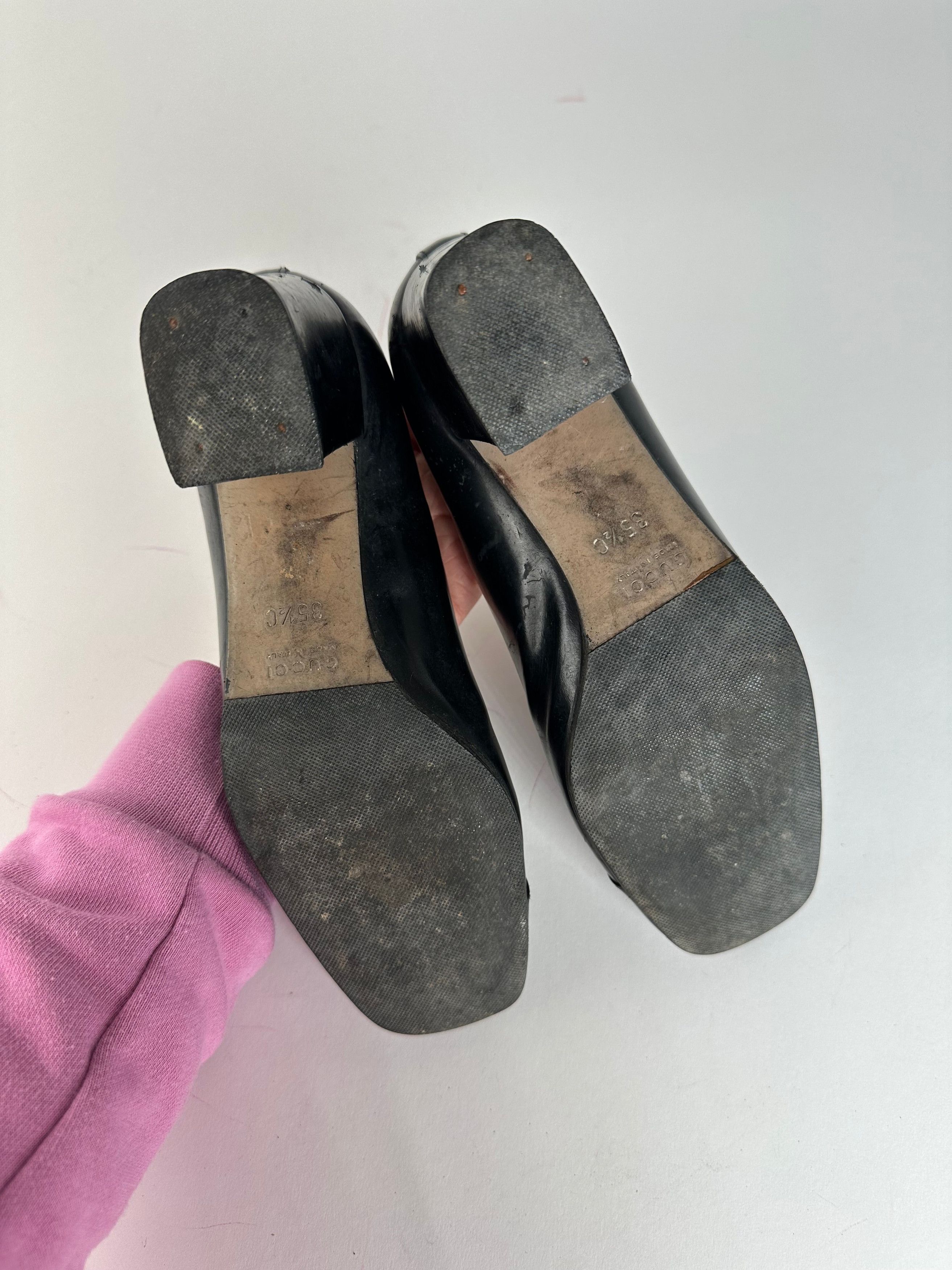 Gucci Vintage Patent Leather Horsebit Pumps EU35,5 Size US 4 / IT 34 - 10 Thumbnail