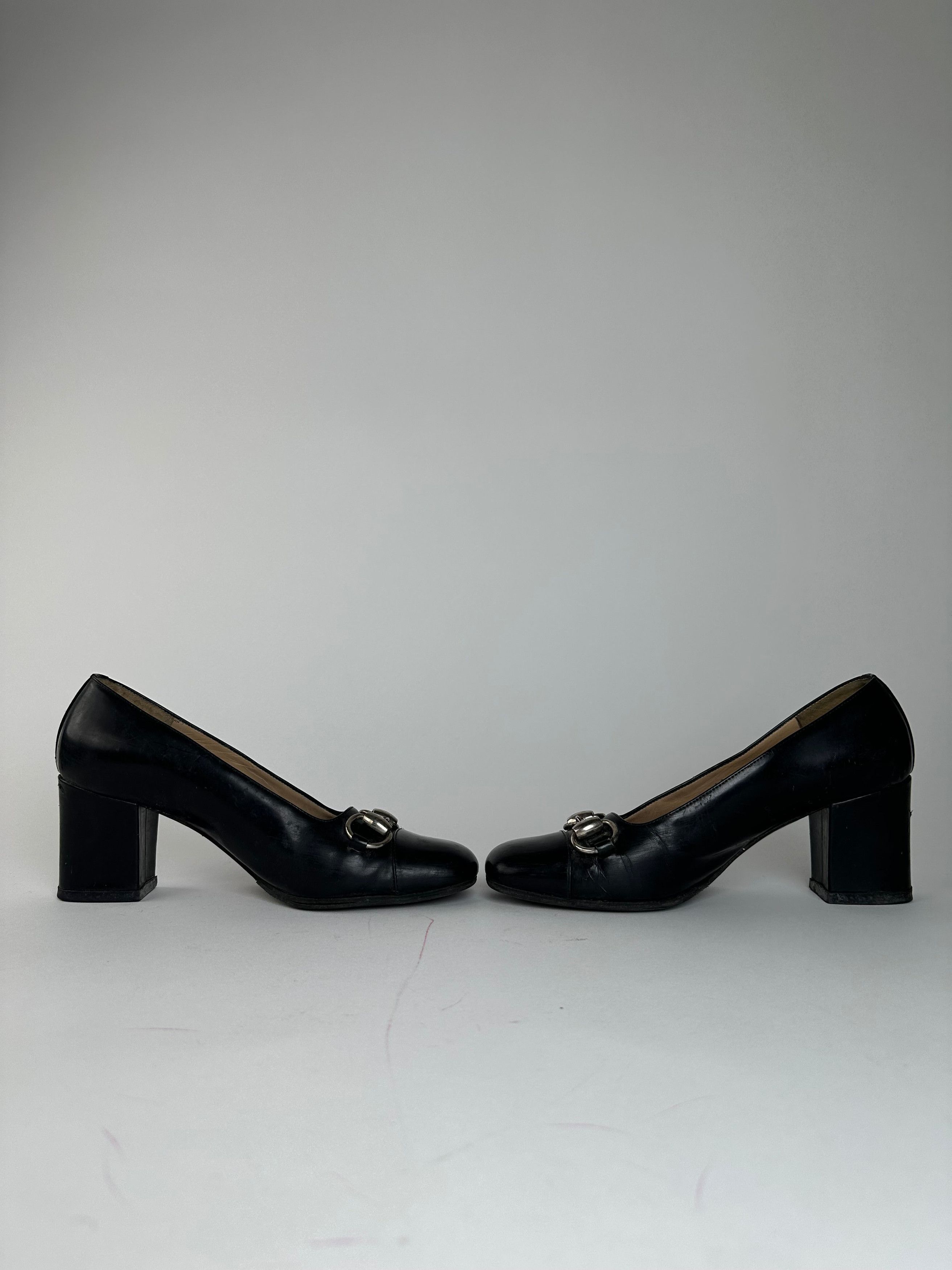 Gucci Vintage Patent Leather Horsebit Pumps EU35,5 Size US 4 / IT 34 - 6 Thumbnail