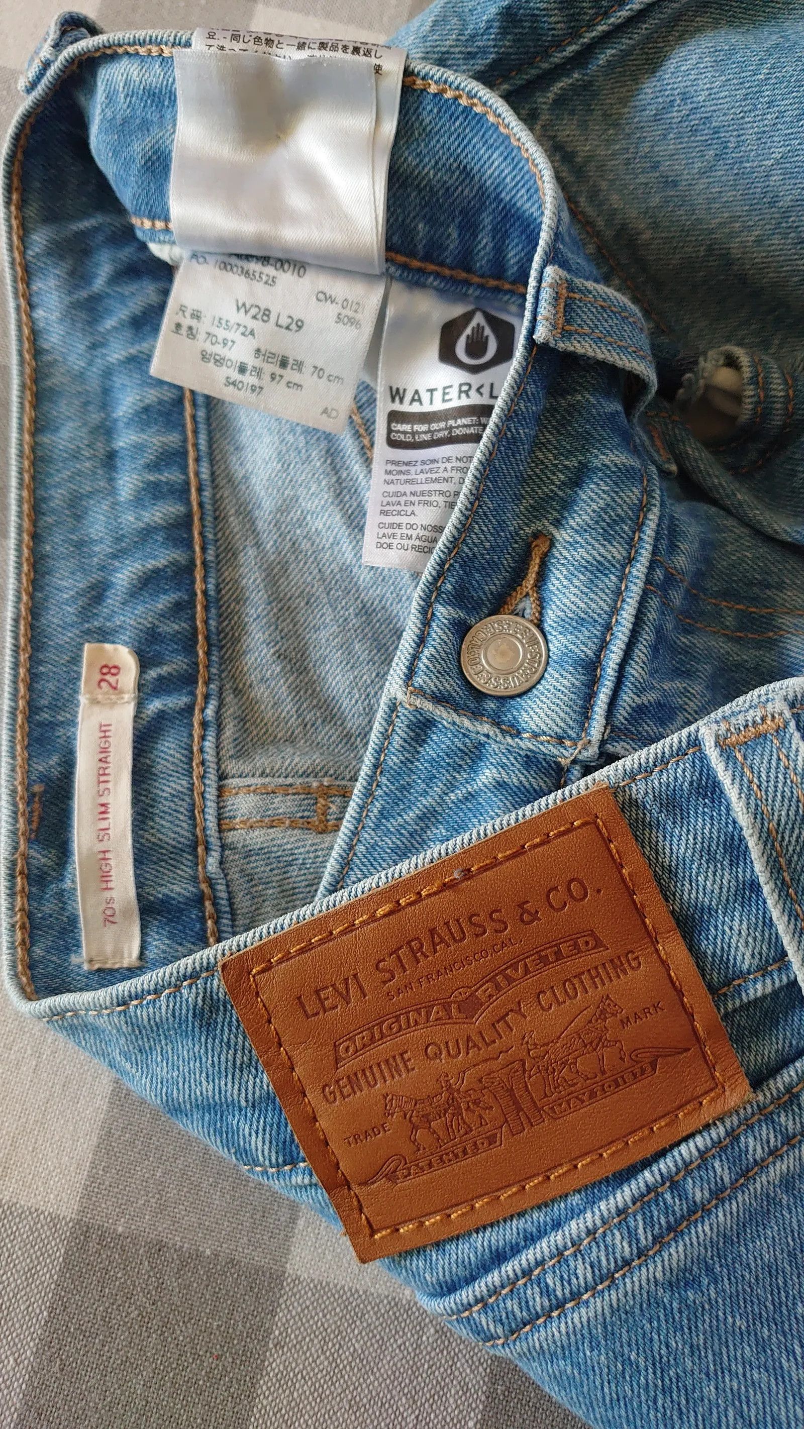 Levi's Levi's 70s High Slim Straight Jeans Size 28" / US 6 / IT 42 - 2 Thumbnail