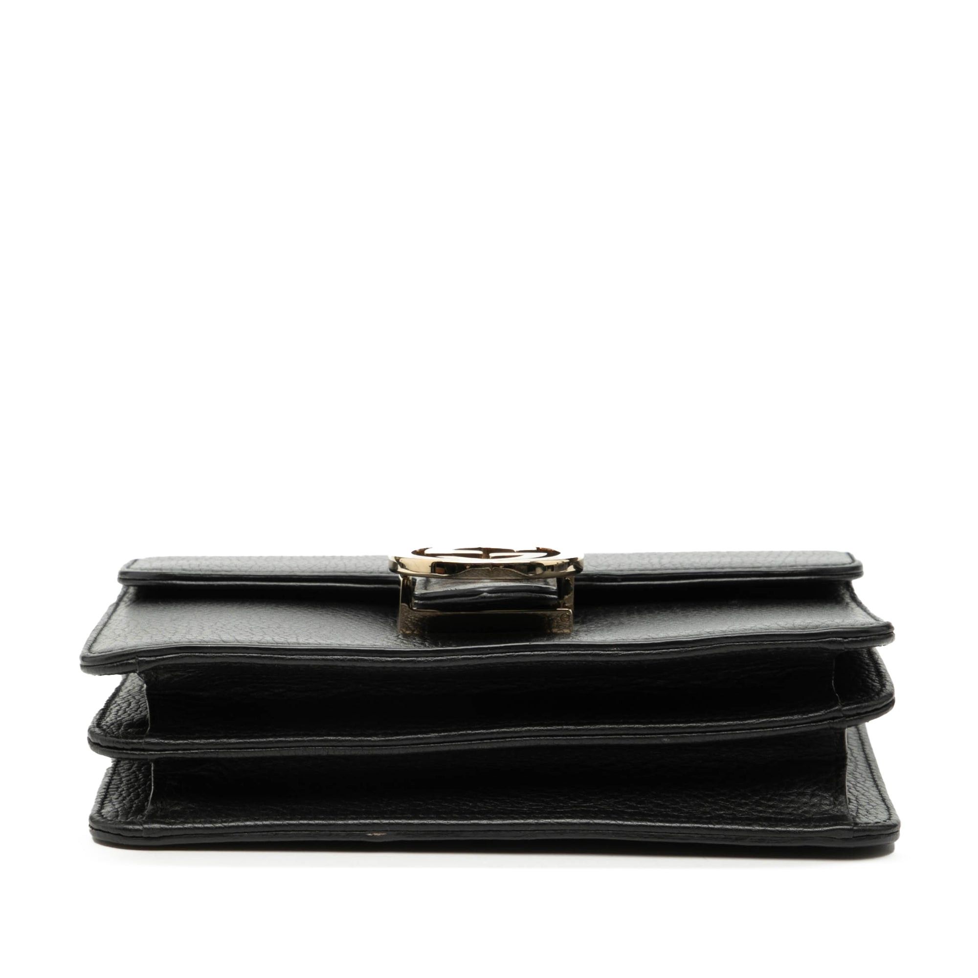 Gucci Small Dollar Calfskin Interlocking G Crossbody Size ONE SIZE - 3 Thumbnail