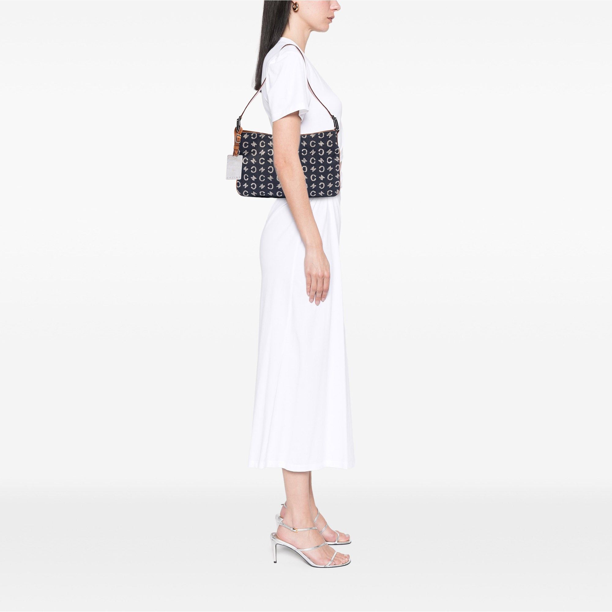 Celine C Macadam Denim Shoulder Bag Size ONE SIZE - 7 Thumbnail