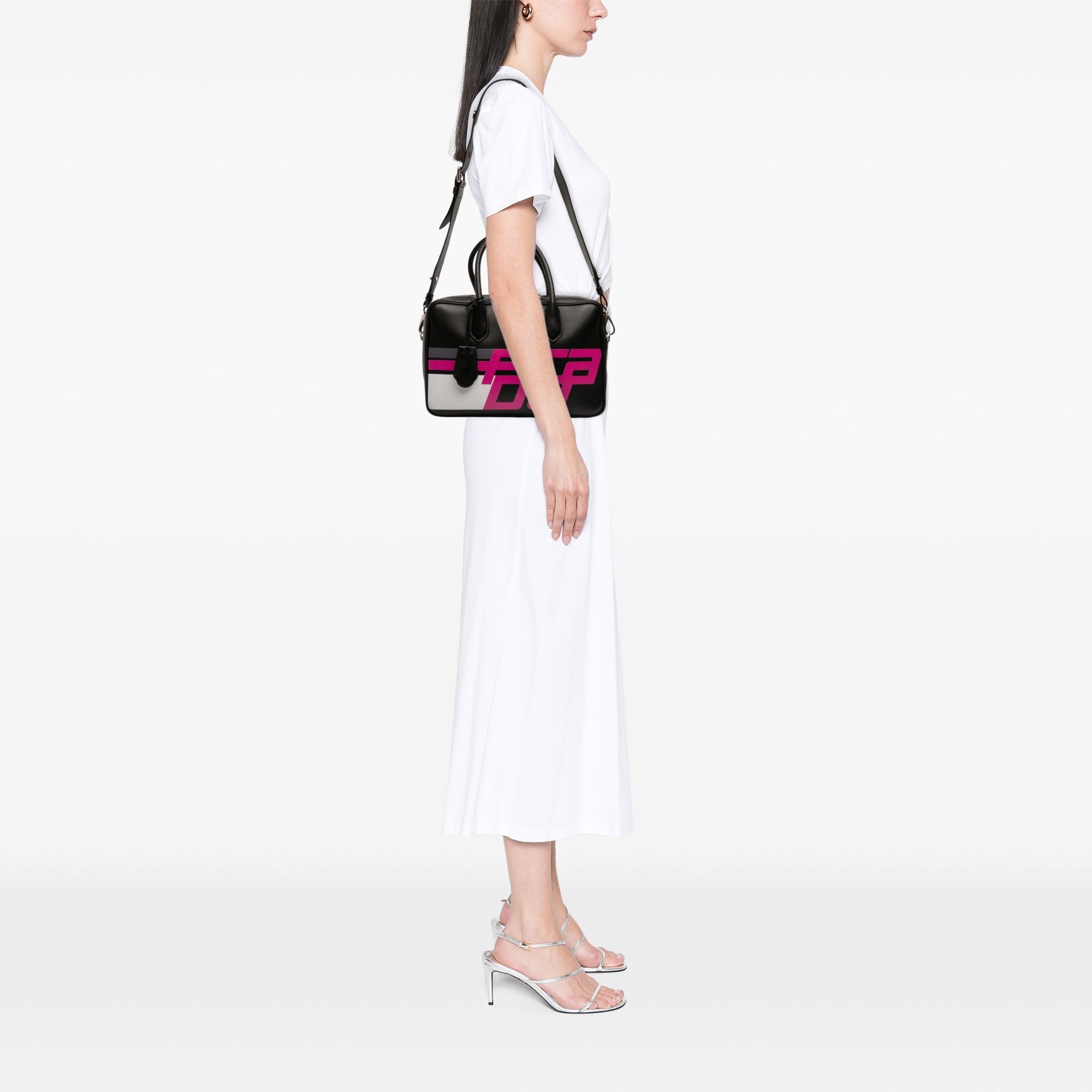 Prada City Calf Racing Satchel Size ONE SIZE - 11 Thumbnail