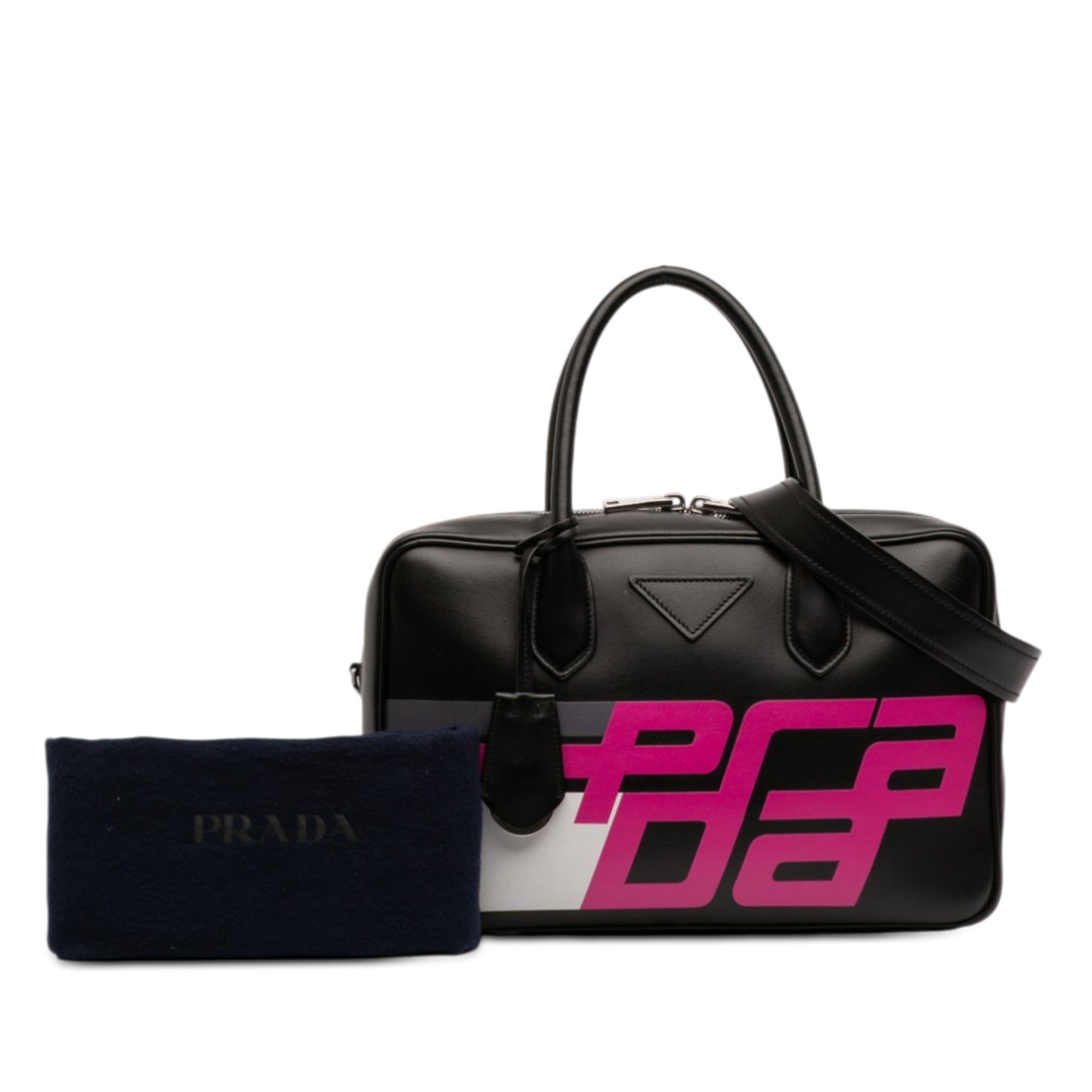 Prada City Calf Racing Satchel Size ONE SIZE - 12 Thumbnail