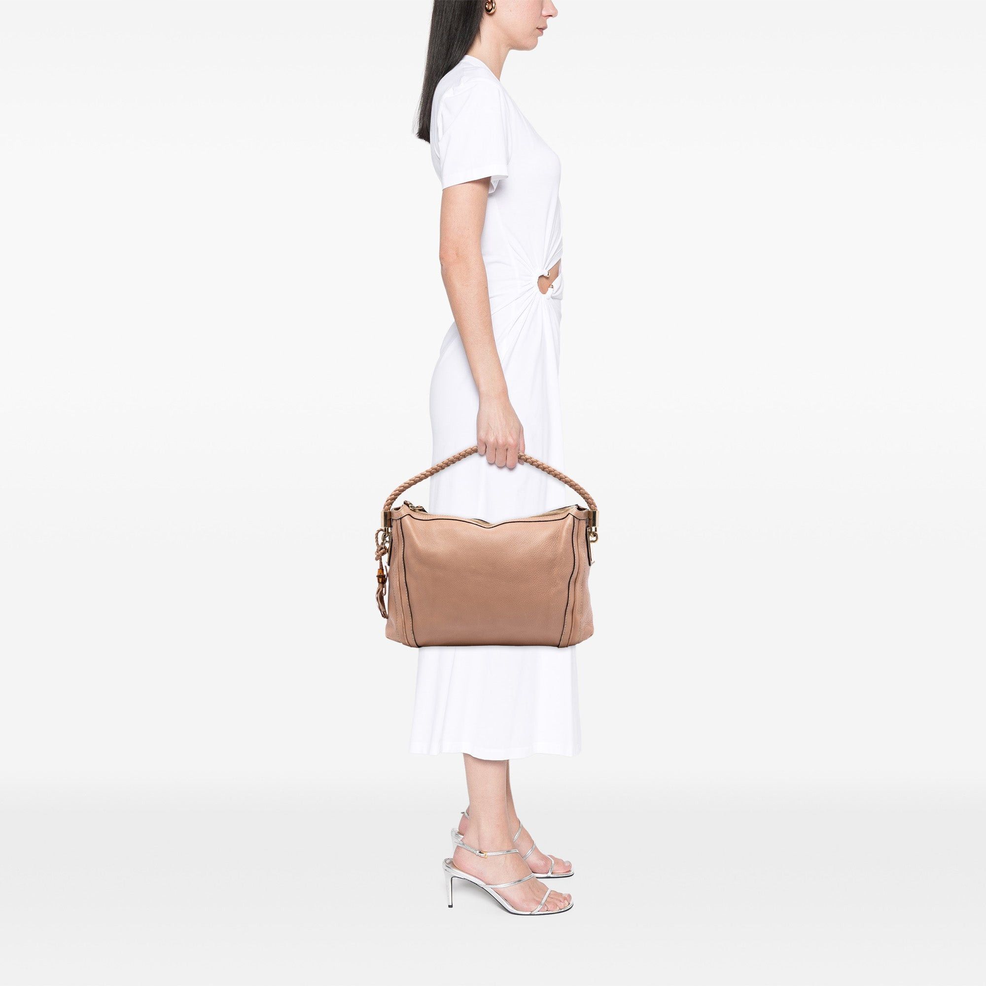 Gucci Medium Pebbled Calfskin Bella Shoulder Bag Size ONE SIZE - 7 Thumbnail