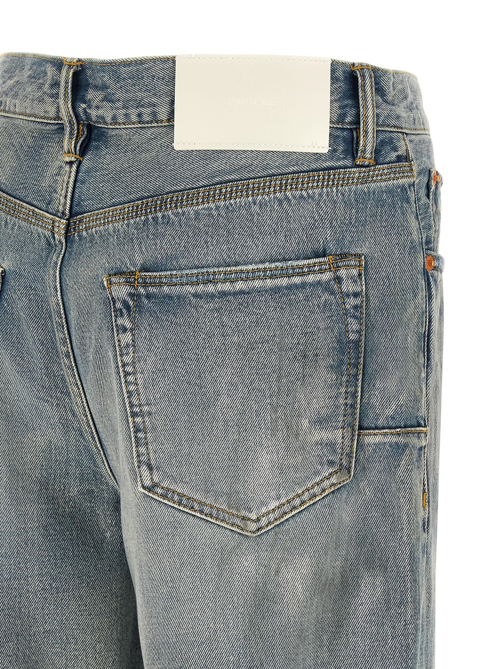 Purple 'P011 Vintage Slash Paint' Jeans Size US 31 - 4 Thumbnail