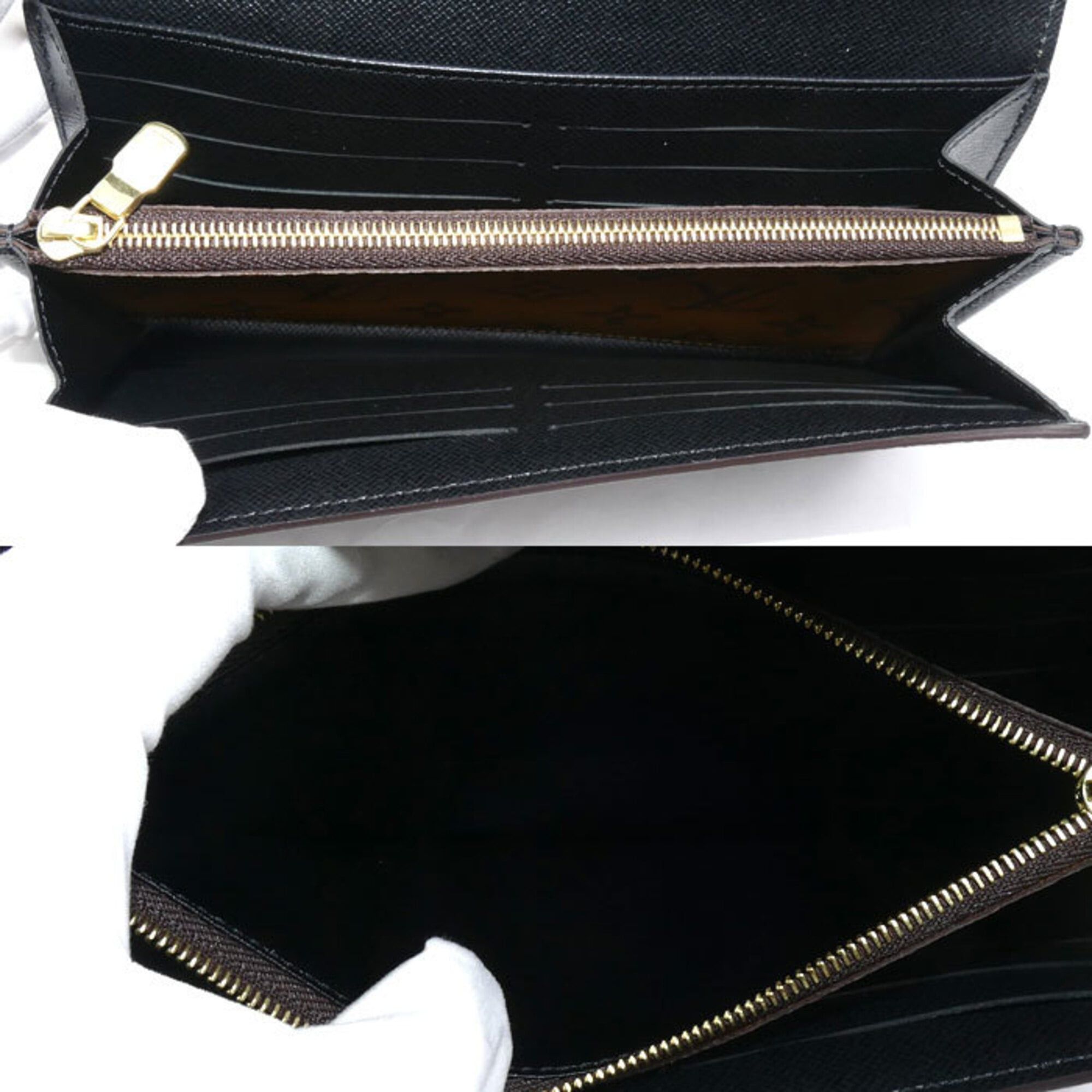 Louis Vuitton Louis Vuitton Portefeuille Sarah Long Wallet Monogram Giant Reverse Brown M80726 Women's Size ONE SIZE - 4 Thumbnail