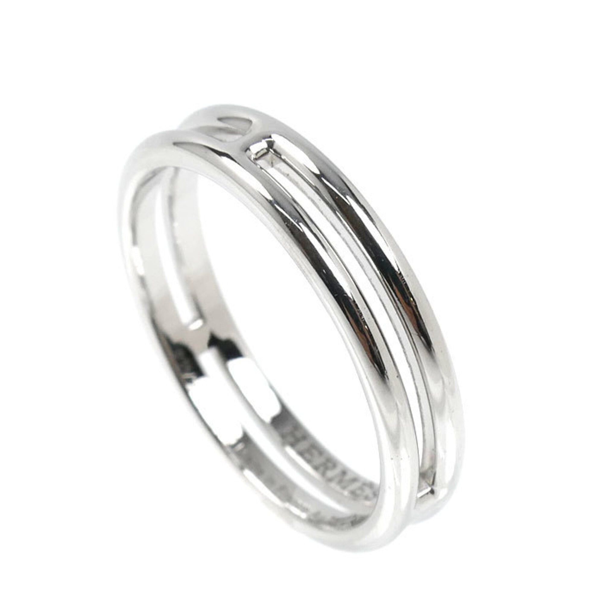 Hermes Hermes 18KWG White Gold Ariane Ring, Size 50, 3.0g, Women's Size ONE SIZE - 2 Thumbnail
