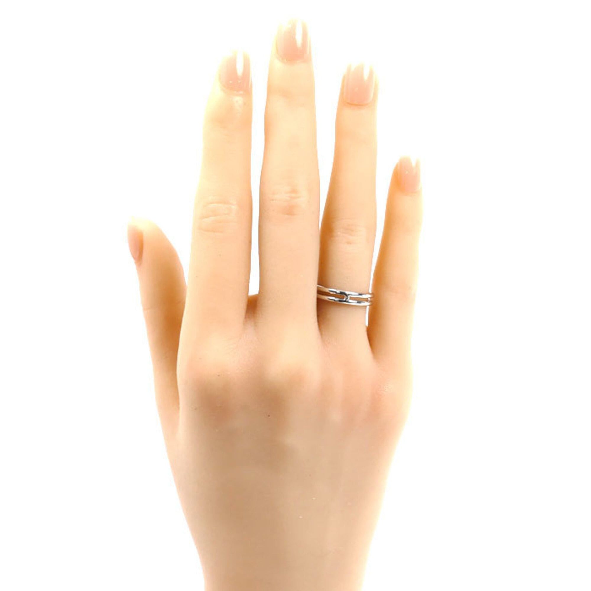 Hermes Hermes 18KWG White Gold Ariane Ring, Size 50, 3.0g, Women's Size ONE SIZE - 7 Thumbnail