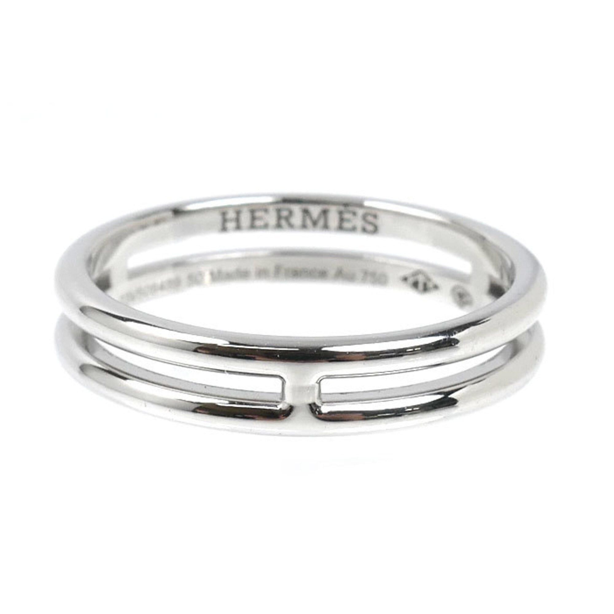 Hermes Hermes 18KWG White Gold Ariane Ring, Size 50, 3.0g, Women's Size ONE SIZE - 3 Thumbnail