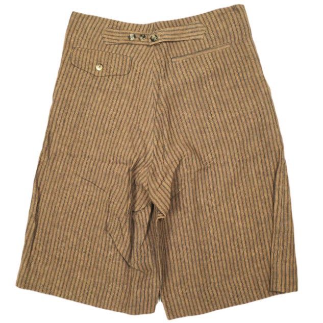 Other Other Omar Afridi KAKISHIBU STRIPES Linen Shorts Textile Shorts OA-SS20-TRS-104-02 DUTY FREE for USA Size ONE SIZE - 2 Thumbnail