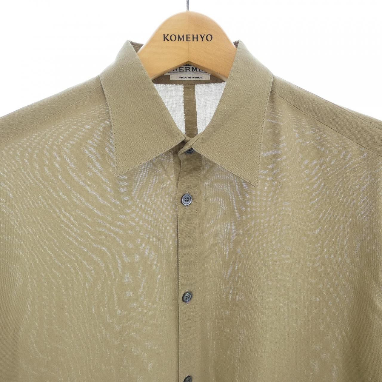 Hermes Hermes Hermes Cotton Shirt Textile Dress Shirt DUTY FREE for USA Size ONE SIZE - 5 Thumbnail