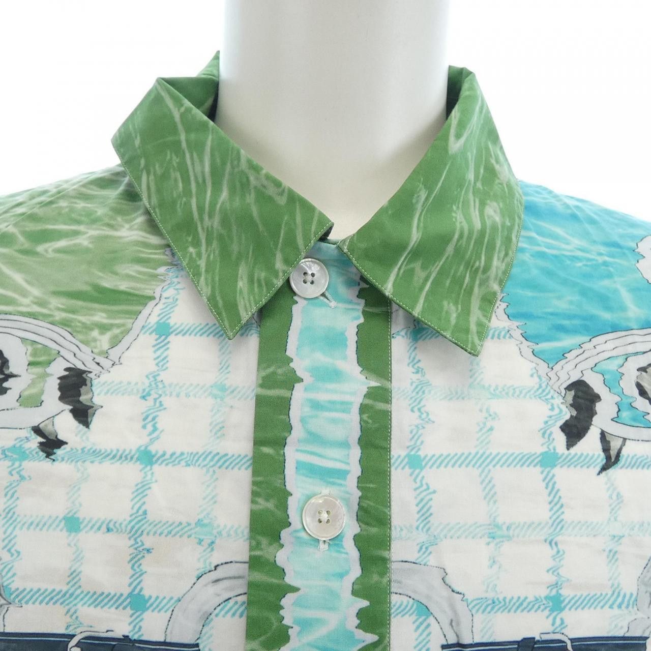 Hermes Hermes Hermes Tatersale Remix Bis Short Sleeve Shirt Textile Dress Shirt DUTY FREE for USA Size ONE SIZE - 5 Thumbnail