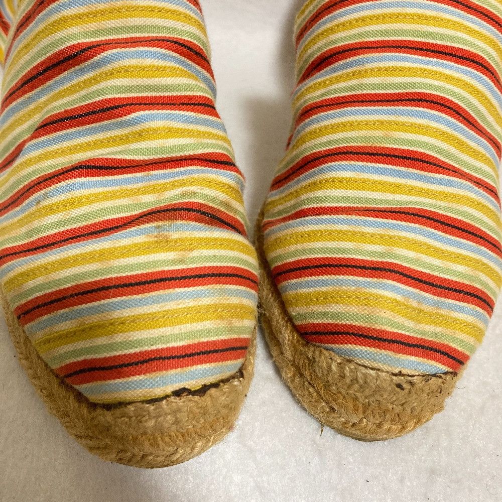 Hermes Hermes Hermes Stripe Ribbon Strap Jute Wedge Sandals Textile Shoes DUTY FREE for USA Size ONE SIZE - 9 Thumbnail