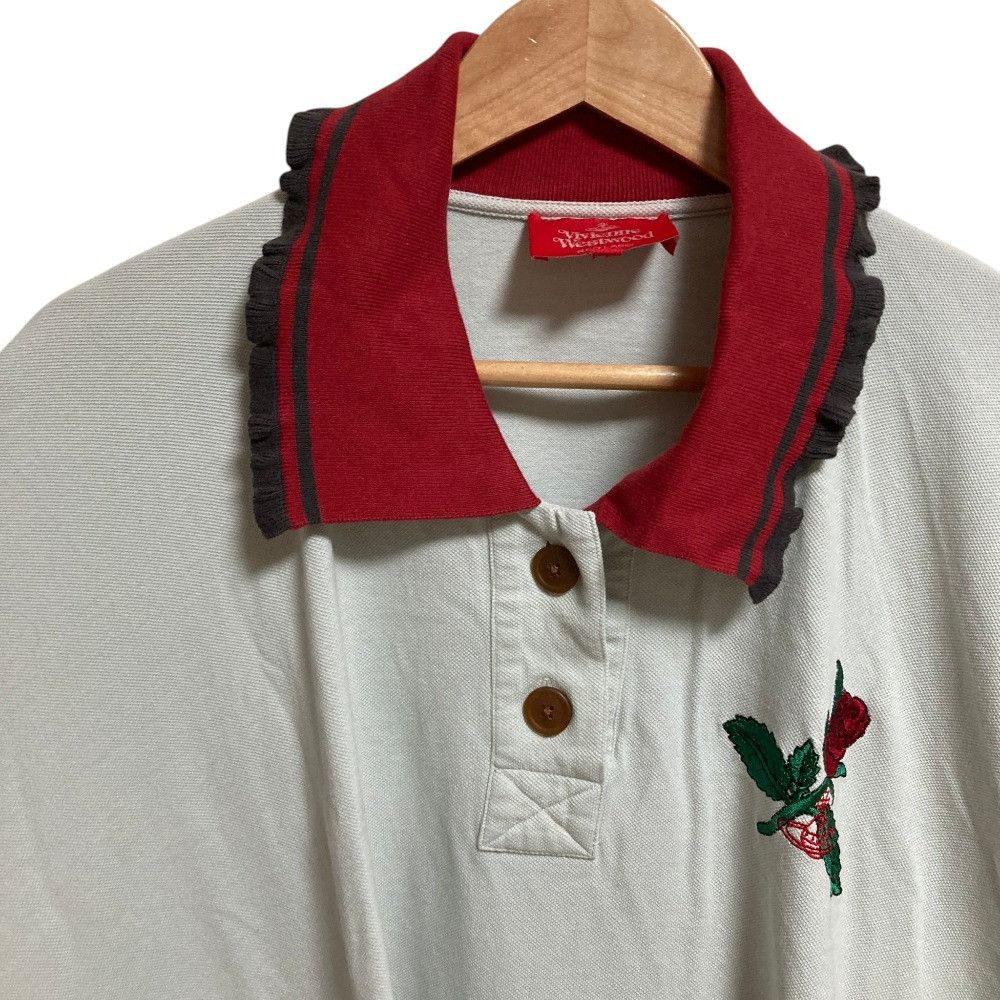 Vivienne Westwood Vivienne Westwood Vivienne Westwood Rose Embroidered Cotton Dress Textile Dresses 16-12-521031 DUTY FREE for USA Size ONE SIZE - 4 Thumbnail