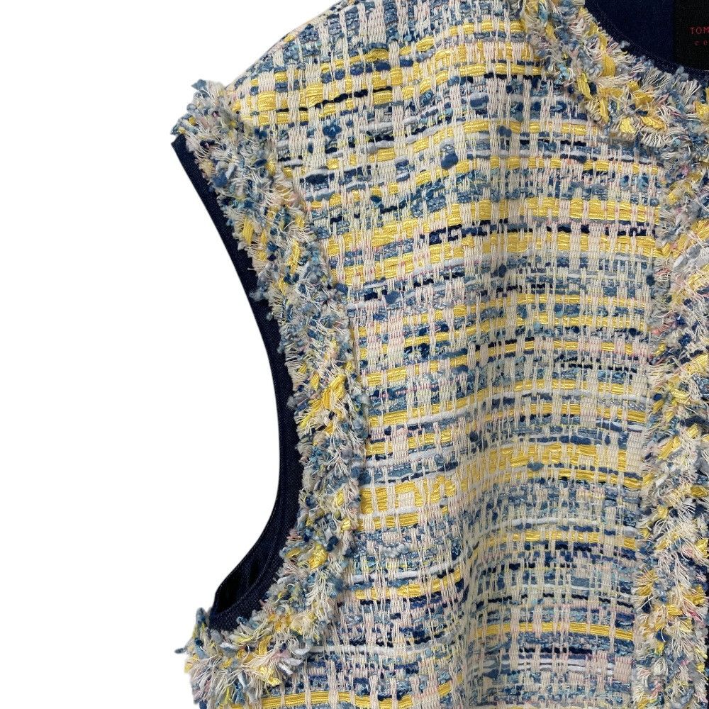 Other Other TOMORROWLAND Jaune Line Fancy Vest Textile Tops 14-07-52-07452 DUTY FREE for USA Size ONE SIZE - 6 Thumbnail