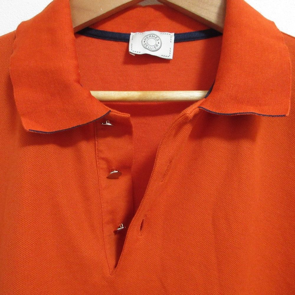 Hermes Hermes Hermes Pique Stretch Polo Shirt Textile Tops DUTY FREE for USA Size ONE SIZE - 4 Thumbnail