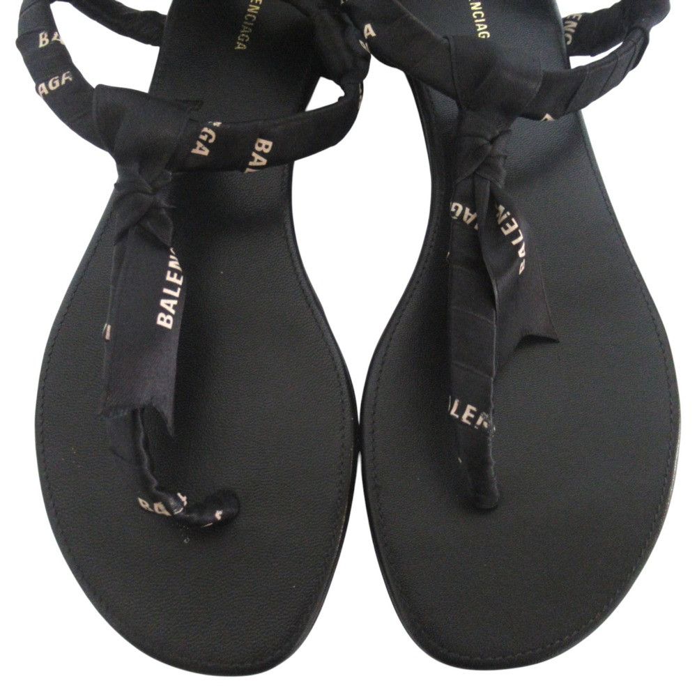 Balenciaga Balenciaga Balenciaga logo ribbon flat sandals Textile Shoes DUTY FREE for USA Size ONE SIZE - 5 Thumbnail