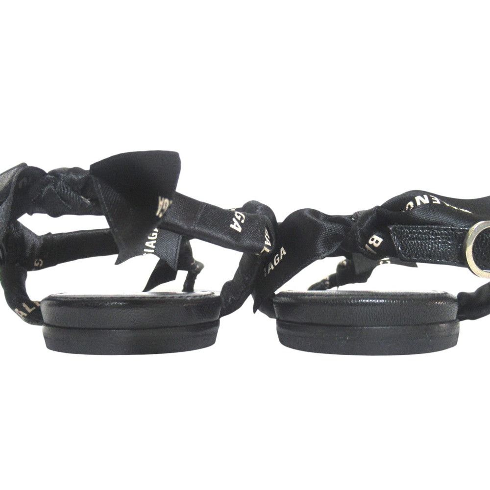 Balenciaga Balenciaga Balenciaga logo ribbon flat sandals Textile Shoes DUTY FREE for USA Size ONE SIZE - 4 Thumbnail
