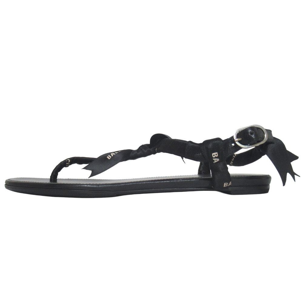 Balenciaga Balenciaga Balenciaga logo ribbon flat sandals Textile Shoes DUTY FREE for USA Size ONE SIZE - 2 Thumbnail