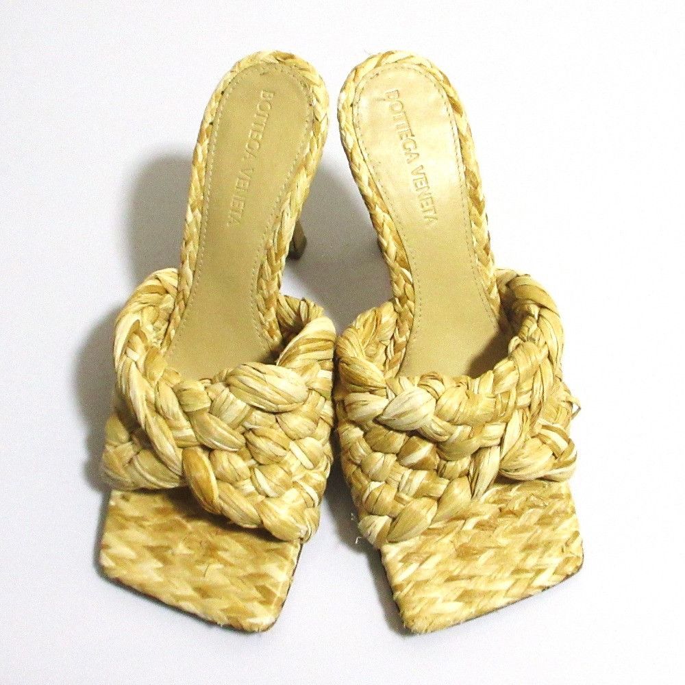 Bottega Veneta Bottega Veneta Bottega Veneta Raffia Mule Sandals Plant-based Shoes DUTY FREE for USA Size ONE SIZE - 4 Thumbnail