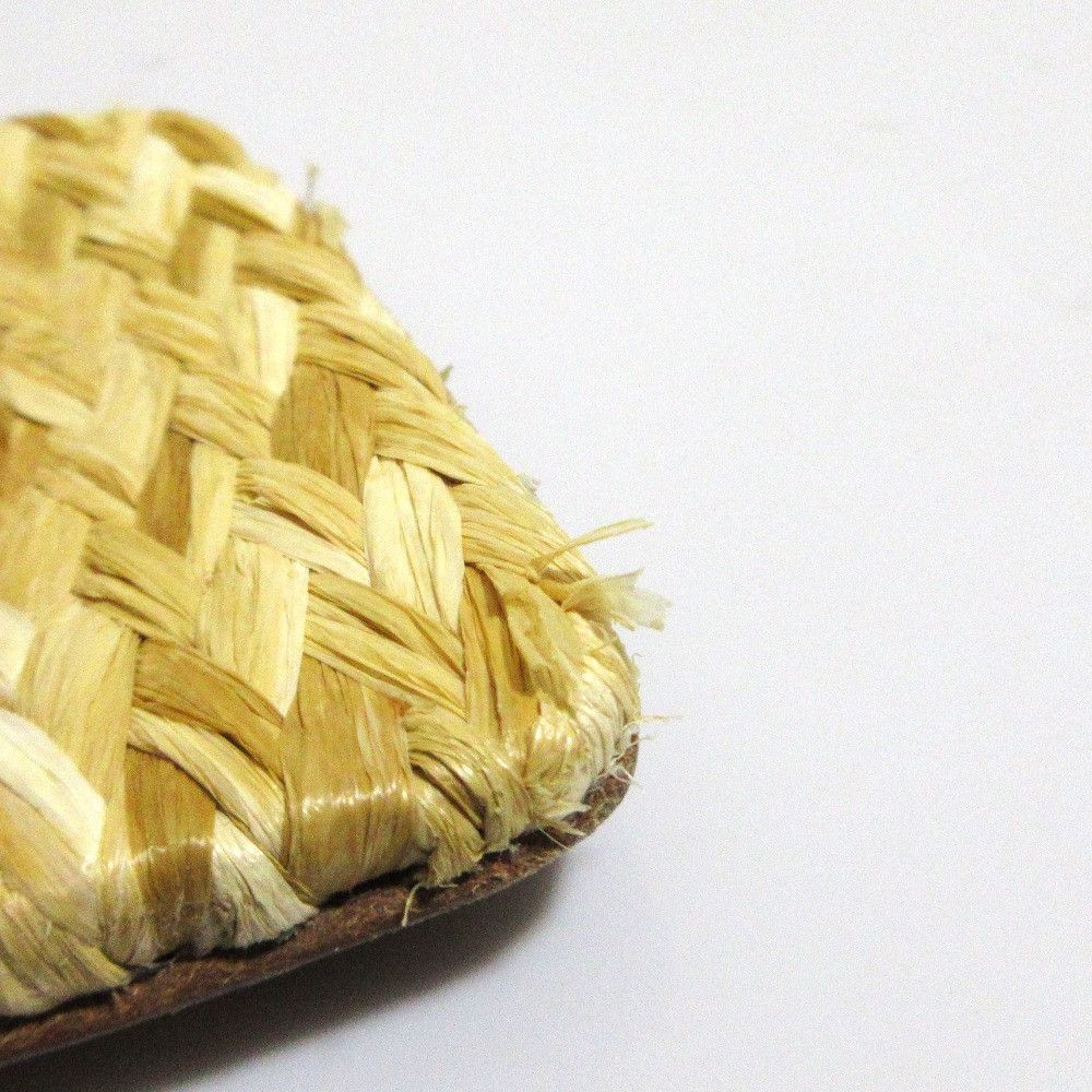 Bottega Veneta Bottega Veneta Bottega Veneta Raffia Mule Sandals Plant-based Shoes DUTY FREE for USA Size ONE SIZE - 12 Thumbnail