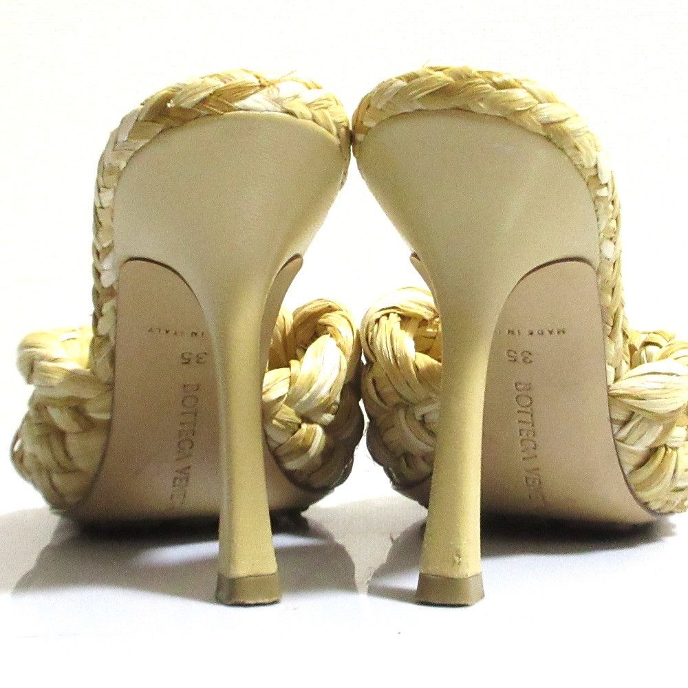 Bottega Veneta Bottega Veneta Bottega Veneta Raffia Mule Sandals Plant-based Shoes DUTY FREE for USA Size ONE SIZE - 3 Thumbnail