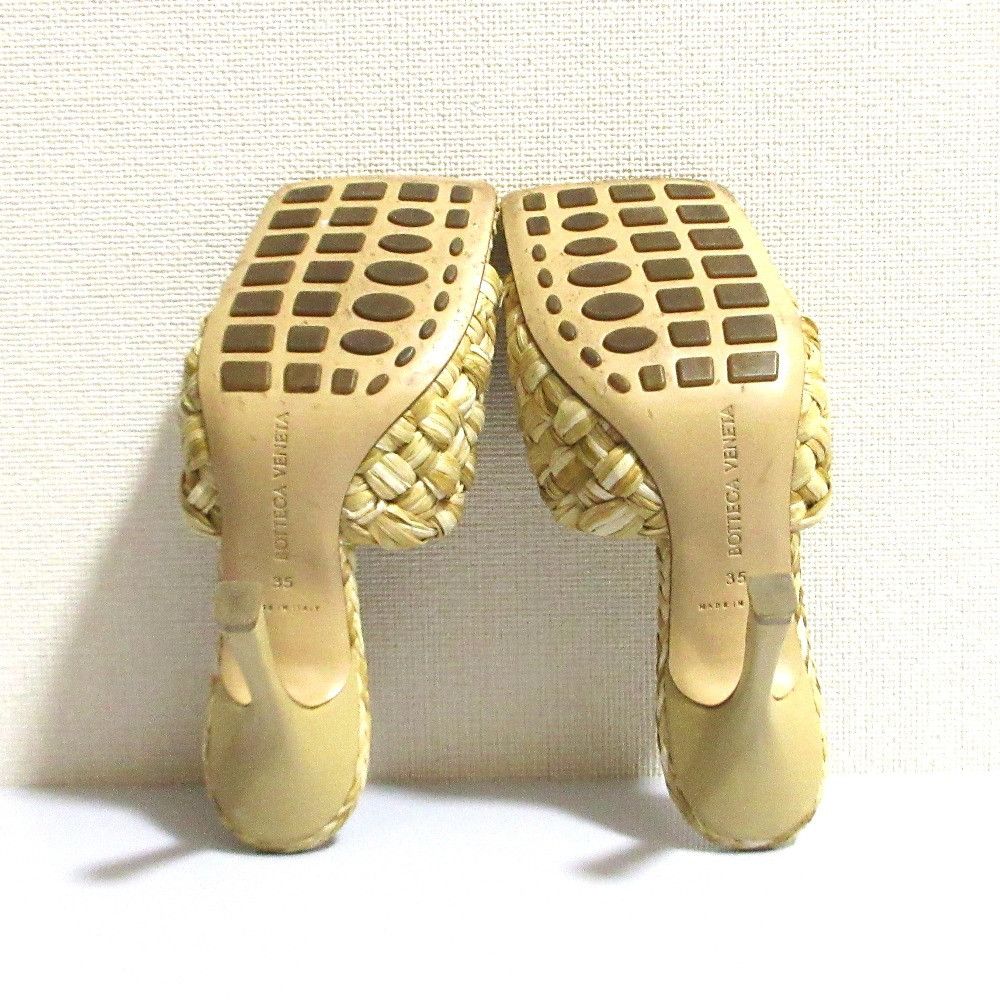 Bottega Veneta Bottega Veneta Bottega Veneta Raffia Mule Sandals Plant-based Shoes DUTY FREE for USA Size ONE SIZE - 6 Thumbnail