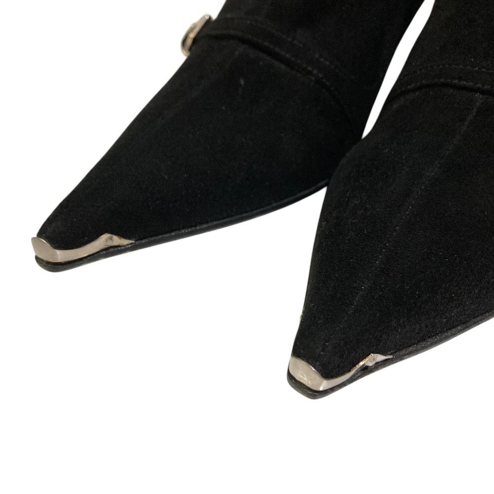 Prada Prada Prada Suede Pointed Toe Short Boots Leather Shoes DUTY FREE for USA Size ONE SIZE - 2 Thumbnail