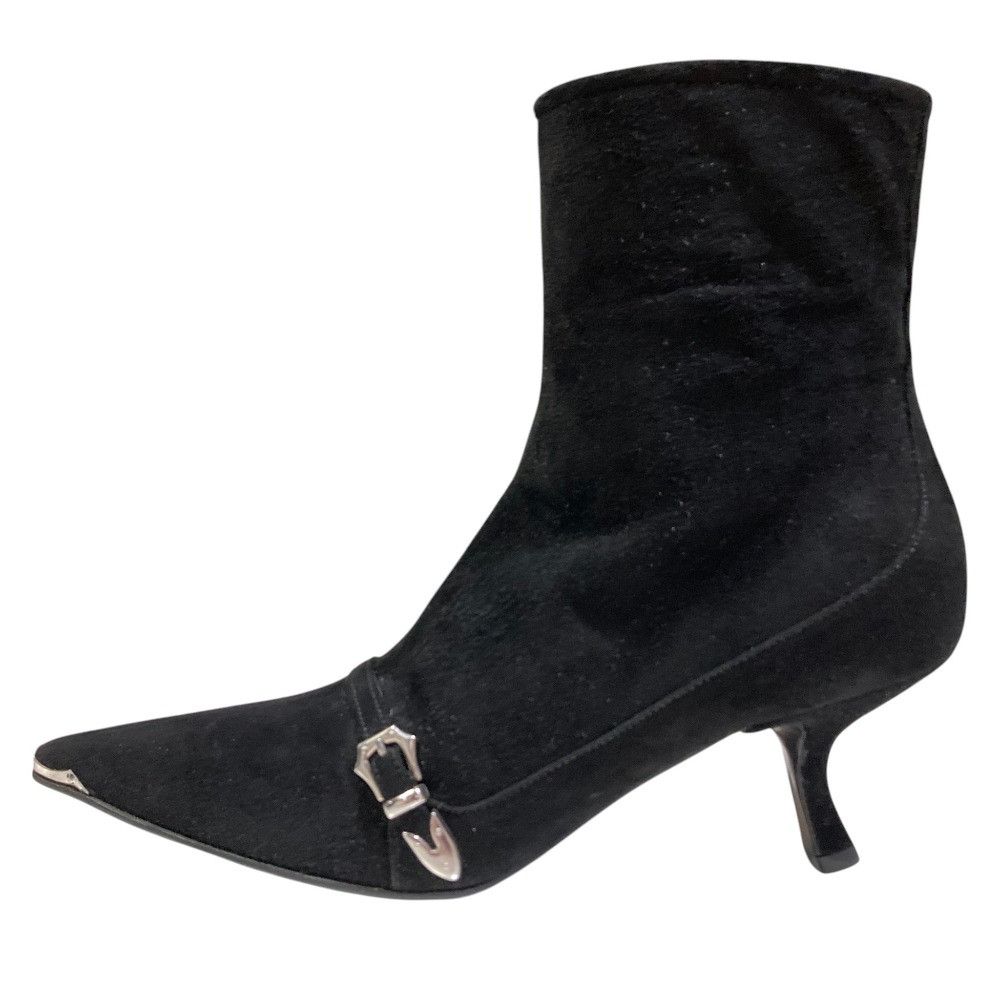 Prada Prada Prada Suede Pointed Toe Short Boots Leather Shoes DUTY FREE for USA Size ONE SIZE - 9 Thumbnail