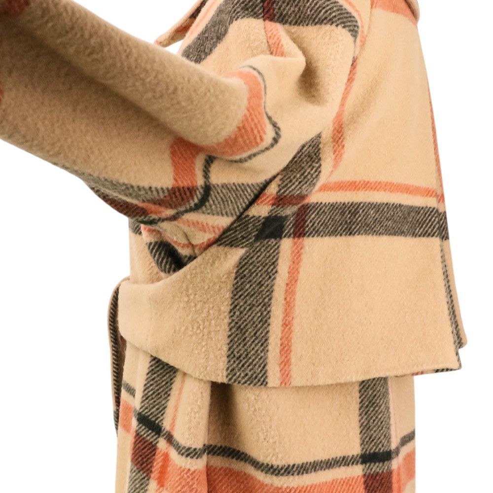 Other Other Ameri VINTAGE CHECK SOUTIEN COLLAR Coat Textile Outerwear 02920750070 DUTY FREE for USA Size ONE SIZE - 9 Thumbnail