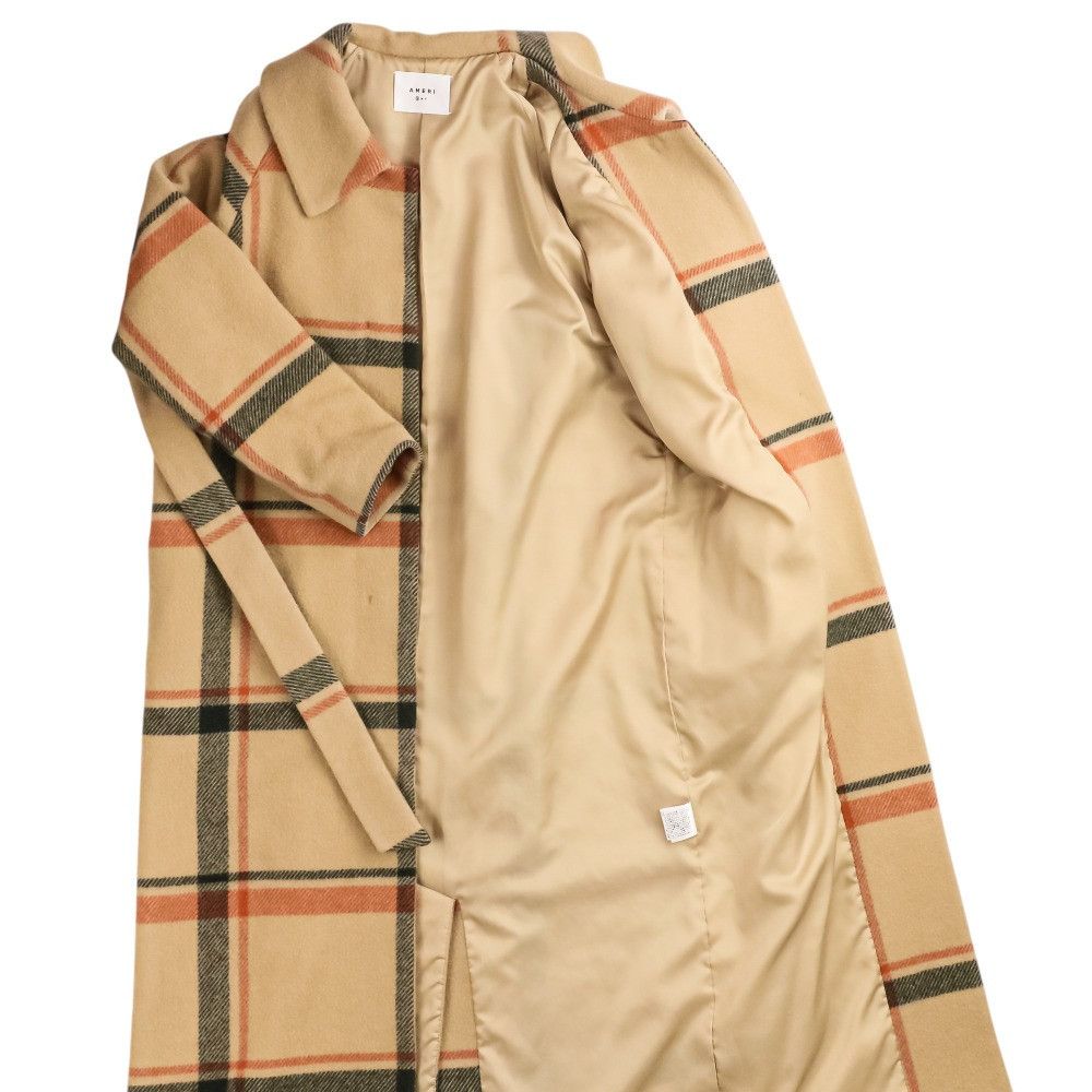 Other Other Ameri VINTAGE CHECK SOUTIEN COLLAR Coat Textile Outerwear 02920750070 DUTY FREE for USA Size ONE SIZE - 5 Thumbnail