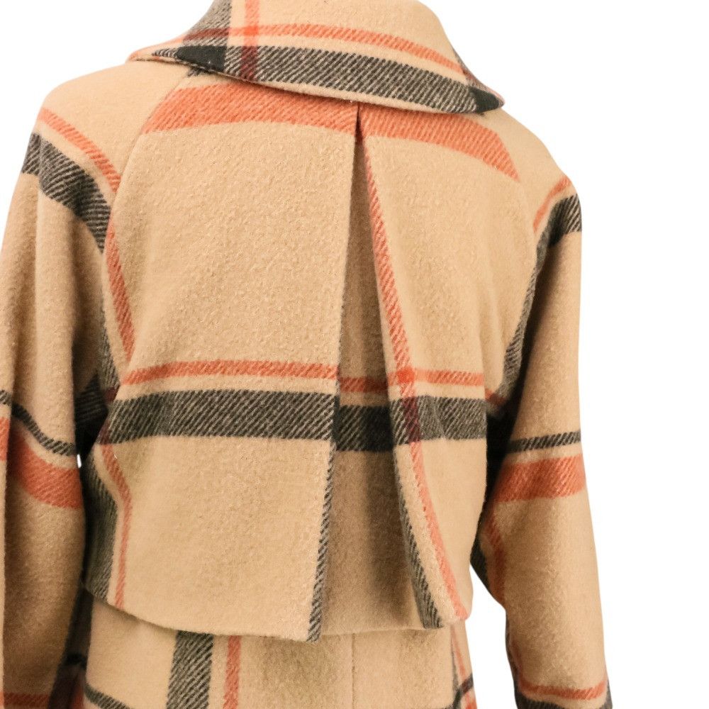Other Other Ameri VINTAGE CHECK SOUTIEN COLLAR Coat Textile Outerwear 02920750070 DUTY FREE for USA Size ONE SIZE - 8 Thumbnail