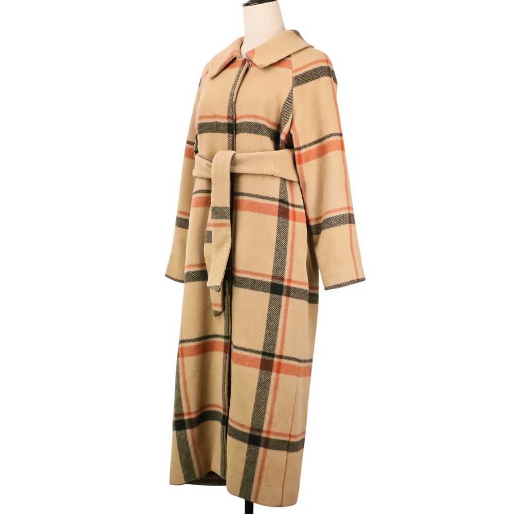 Other Other Ameri VINTAGE CHECK SOUTIEN COLLAR Coat Textile Outerwear 02920750070 DUTY FREE for USA Size ONE SIZE - 2 Thumbnail