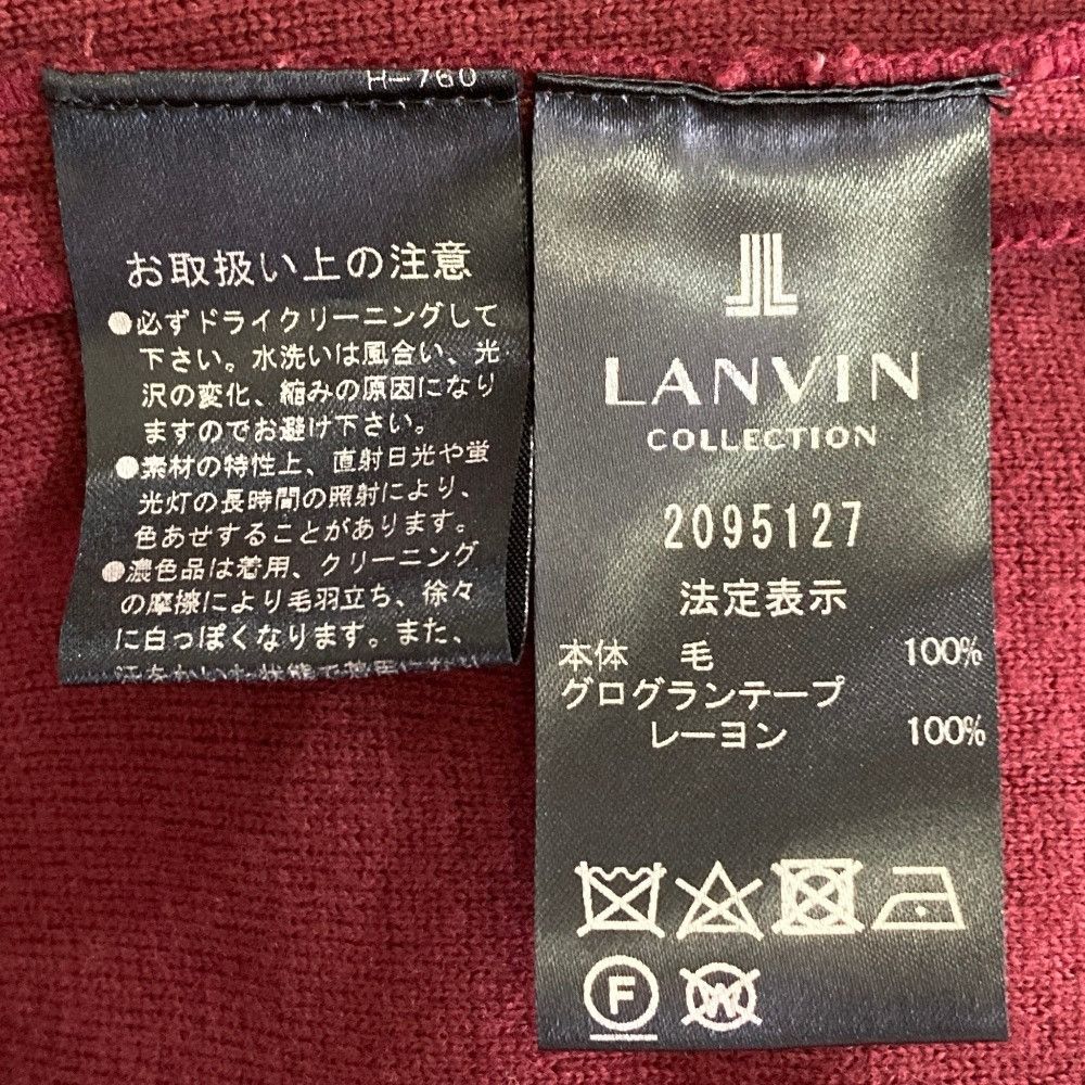 Lanvin Lanvin Lanvin Collection Wool Double Breasted Long Coat Textile Outerwear 2095127 DUTY FREE for USA Size ONE SIZE - 6 Thumbnail