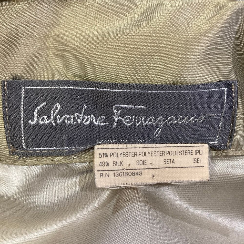 Salvatore Ferragamo Salvatore Ferragamo Salvatore Ferragamo Polyester Silk Hooded Zip Coat Textile Outerwear DUTY FREE for USA Size ONE SIZE - 9 Thumbnail